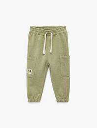 Şardonlu Beli Lastikli Basic Jogger Eşofman Altı