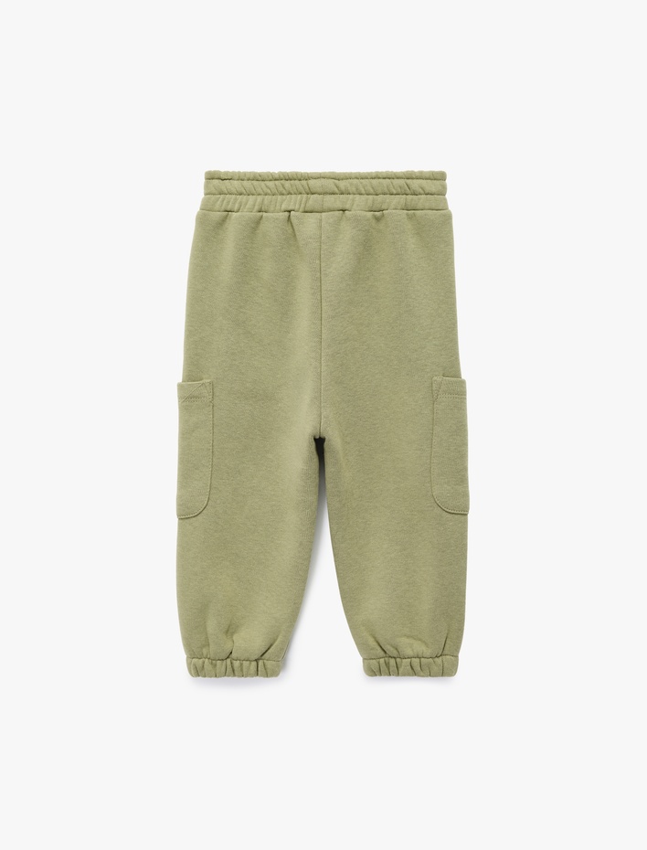 Erkek Bebek Şardonlu Beli Lastikli Basic Jogger Eşofman Altı