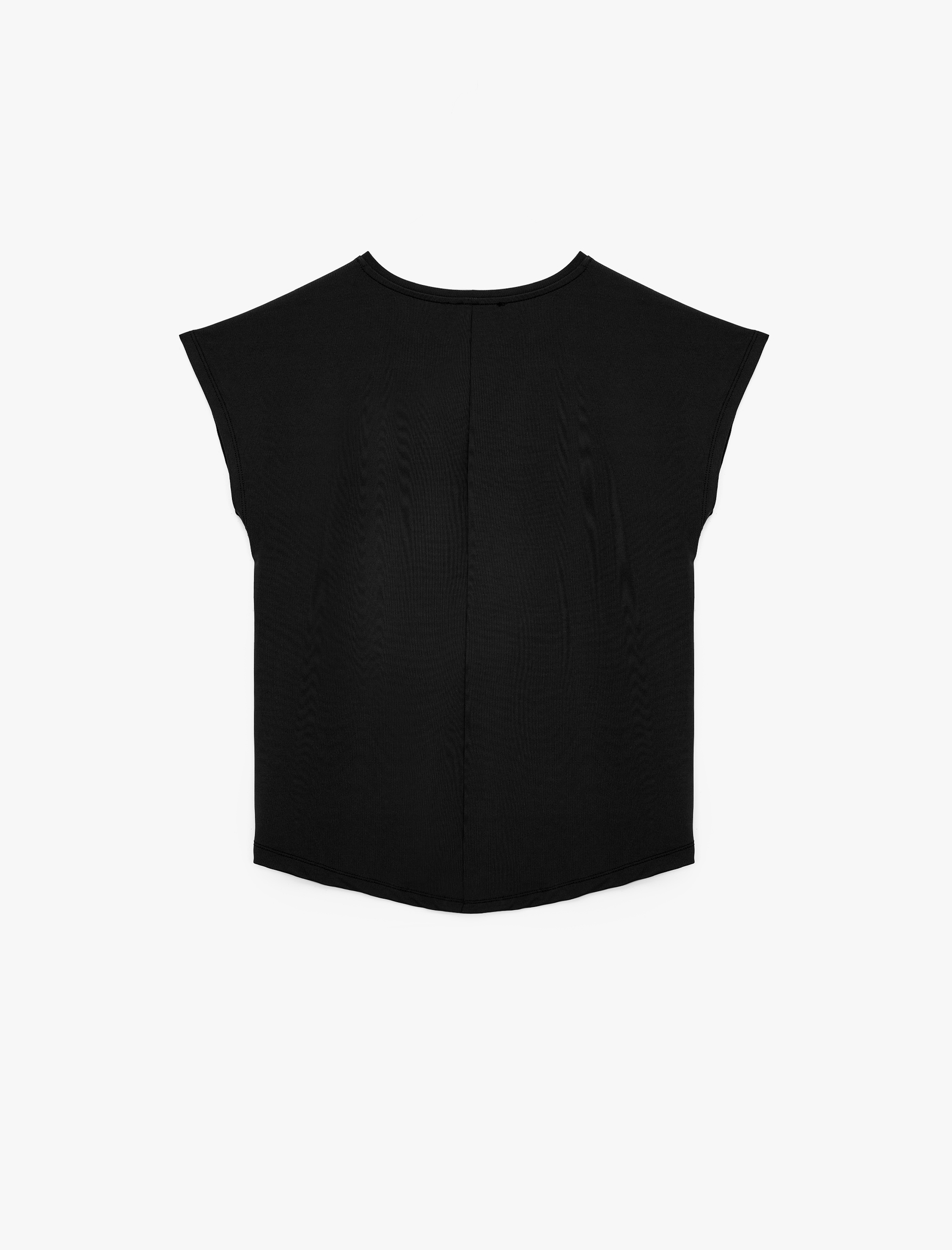   Rahat Kalıp Kısa Kollu Bisiklet Yaka Spor Tişört