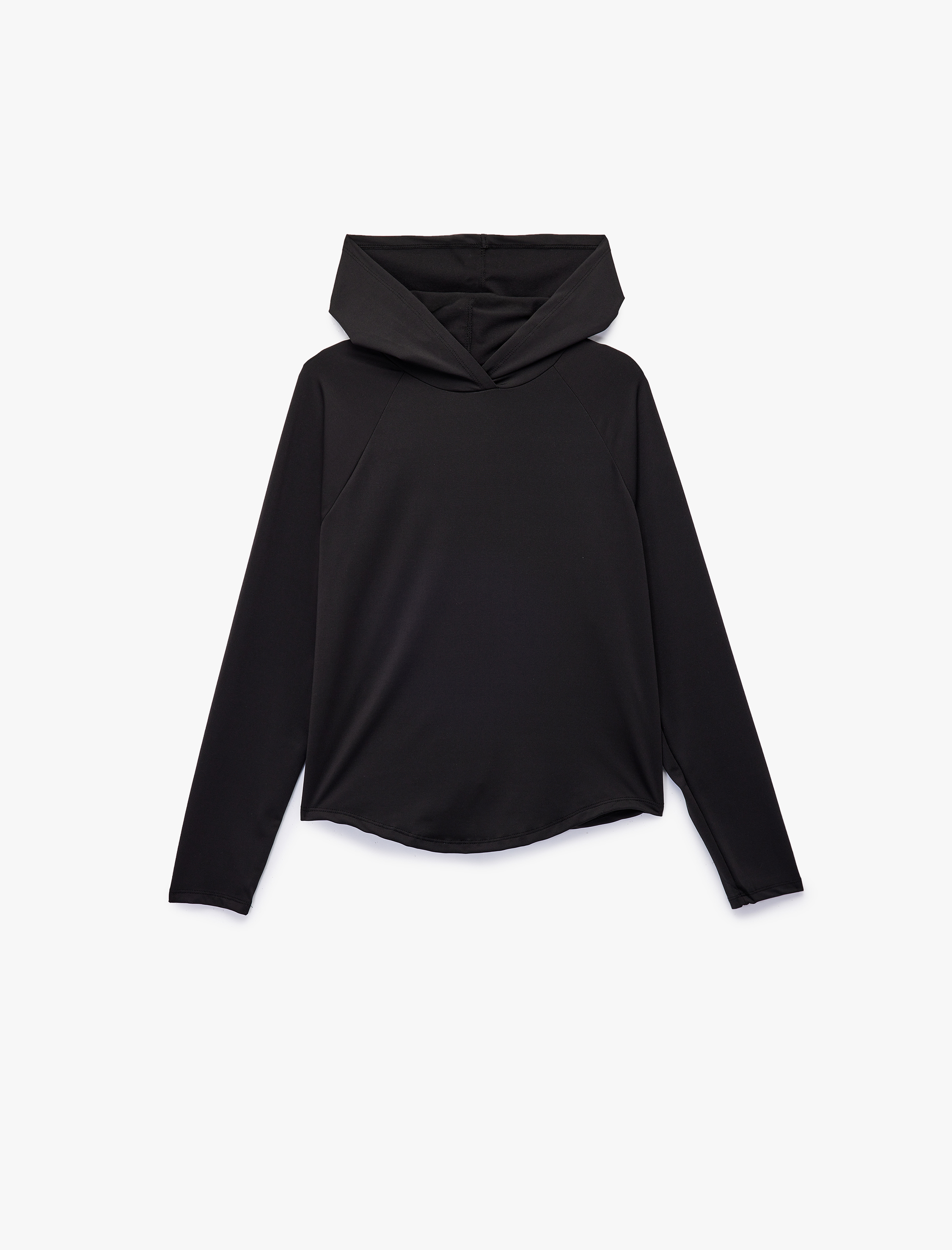   Uzun Kollu Kapüşonlu Oversize Spor Sweatshirt