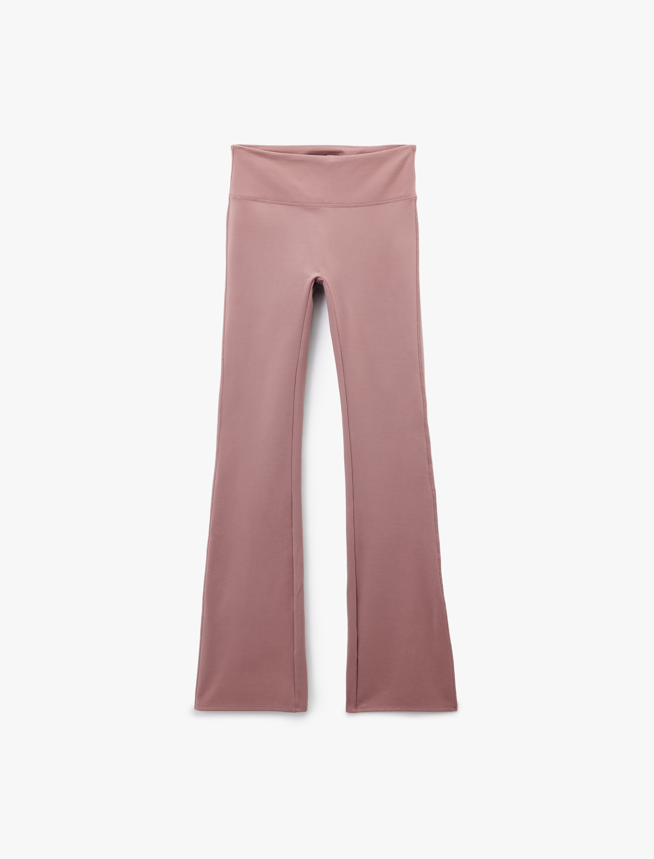   Yüksek Bel İspanyol Paça Dikiş Detaylı Spor Tayt