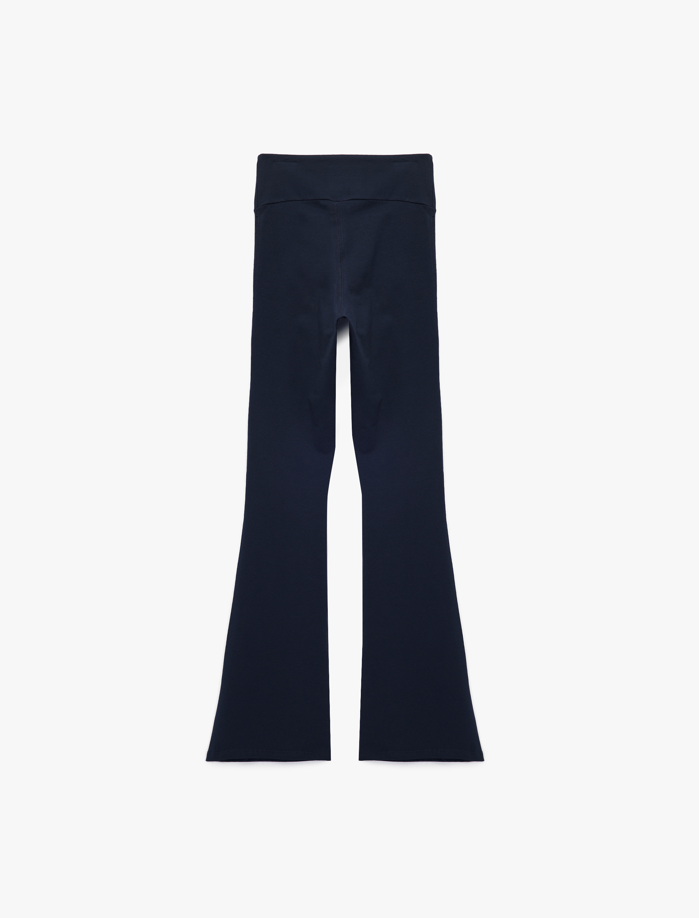   İspanyol Paça Slim Fit Yüksek Bel Spor Tayt