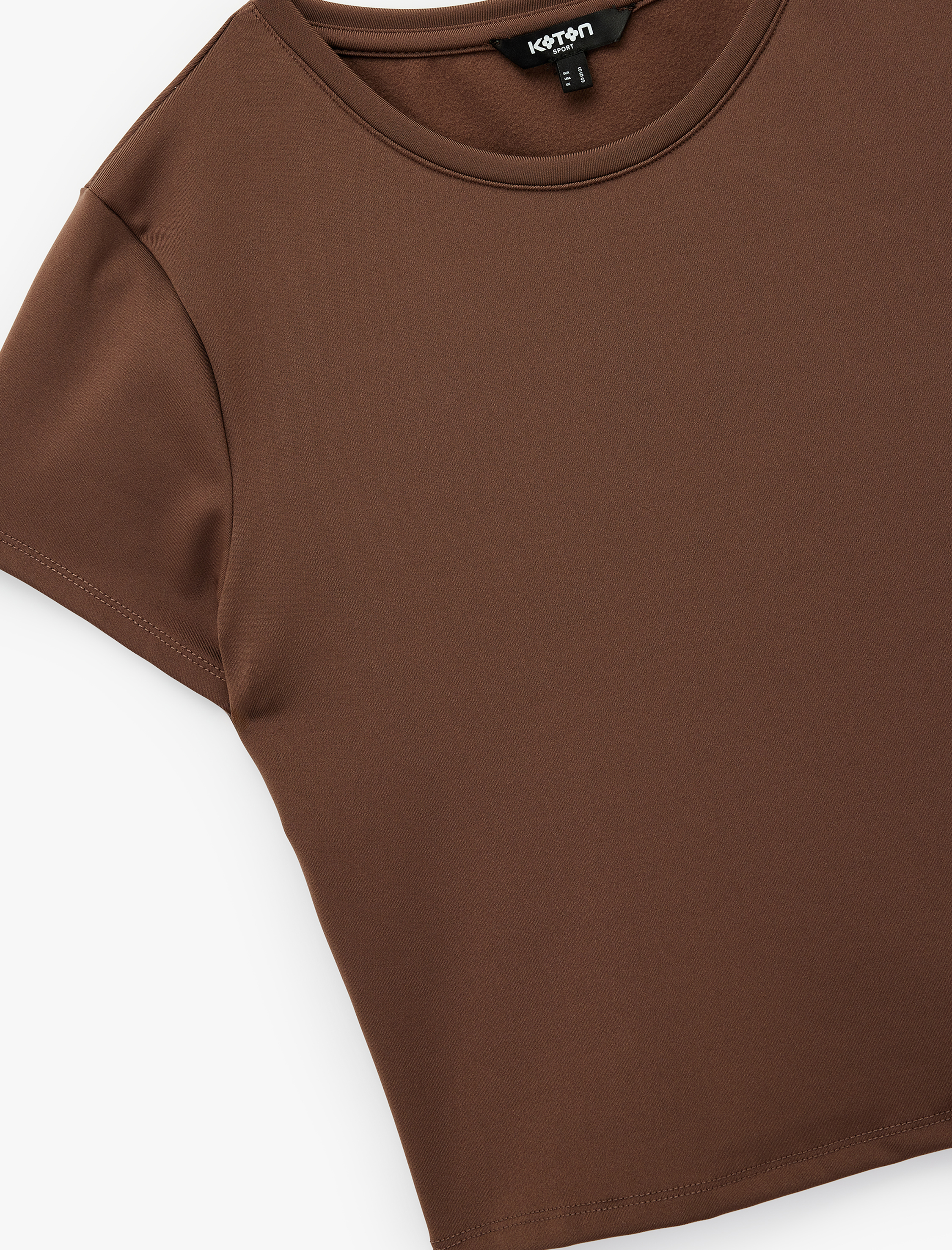   Koton X Sibil Çetinkaya - Slim Fit Kısa Kollu Bisiklet Yaka Spor Tişört