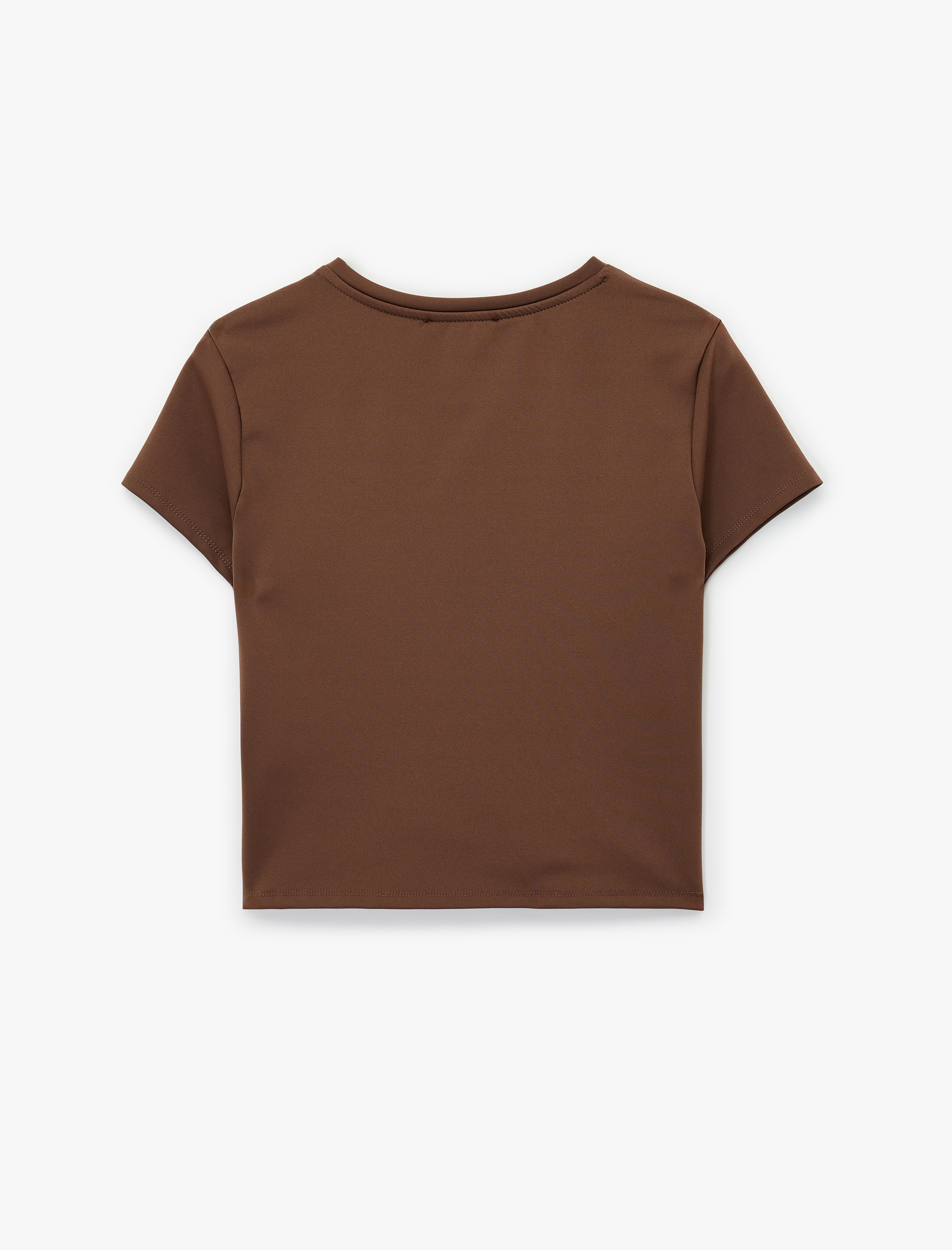   Koton X Sibil Çetinkaya - Slim Fit Kısa Kollu Bisiklet Yaka Spor Tişört