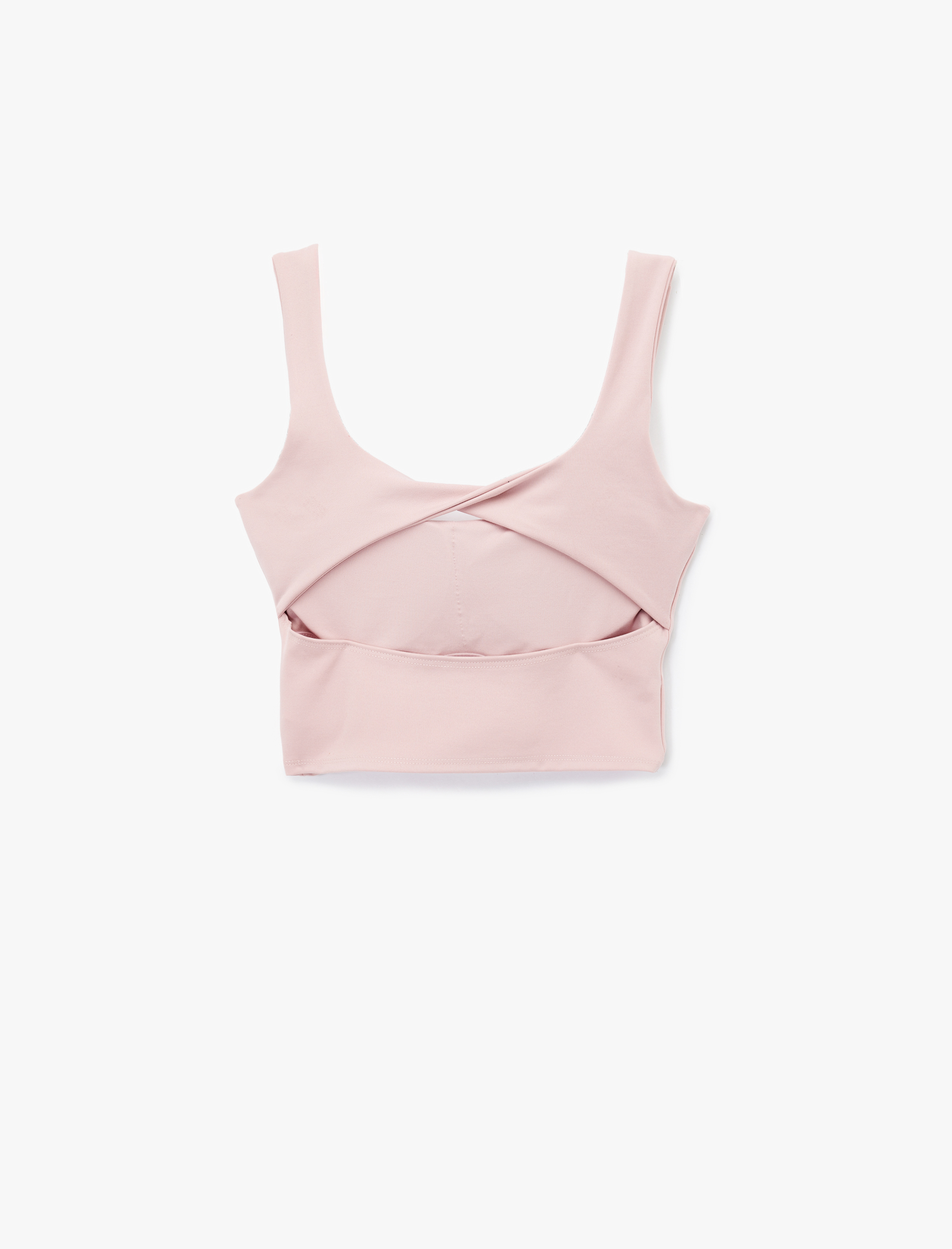   Slim Fit Kolsuz U Yaka Sırtı Pencere Detaylı Sporcu Sütyeni