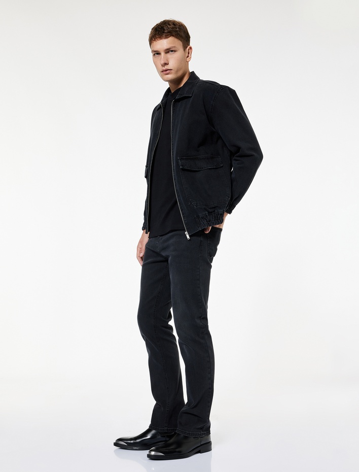  Pamuklu Normal Bel Straight Fit Jean Pantolon - Mark Jean