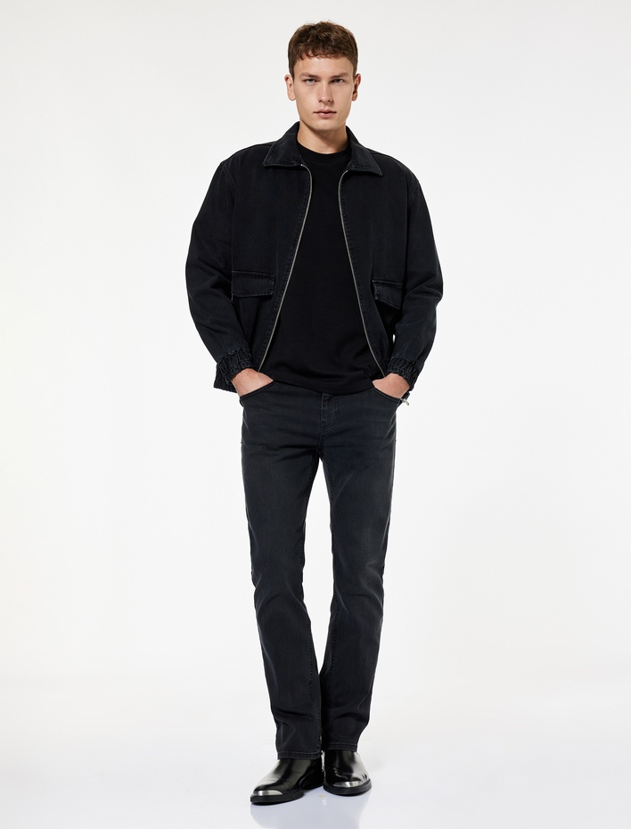  Pamuklu Normal Bel Straight Fit Jean Pantolon - Mark Jean