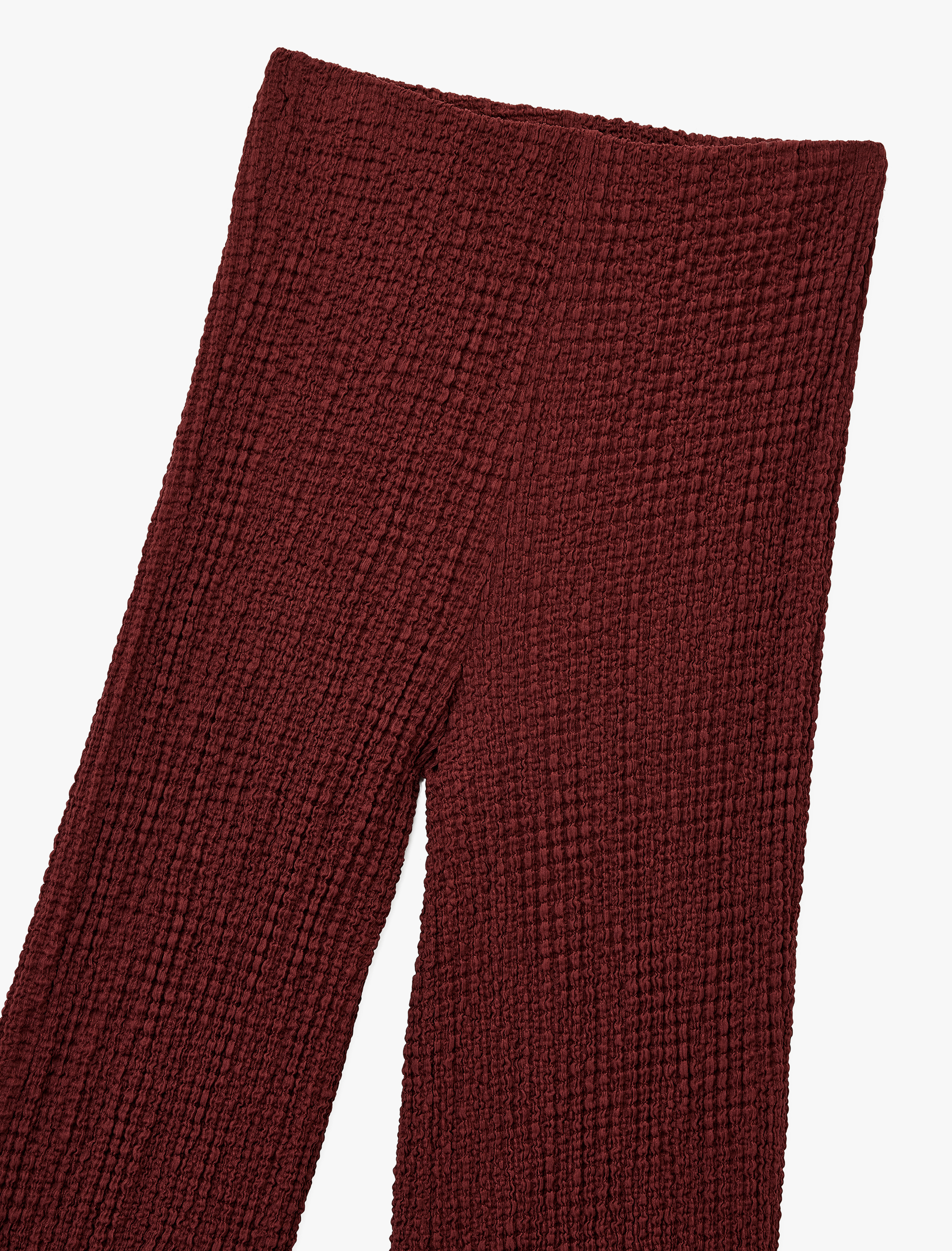   Bürümcük Kumaş Düz Bol Paça Pantolon