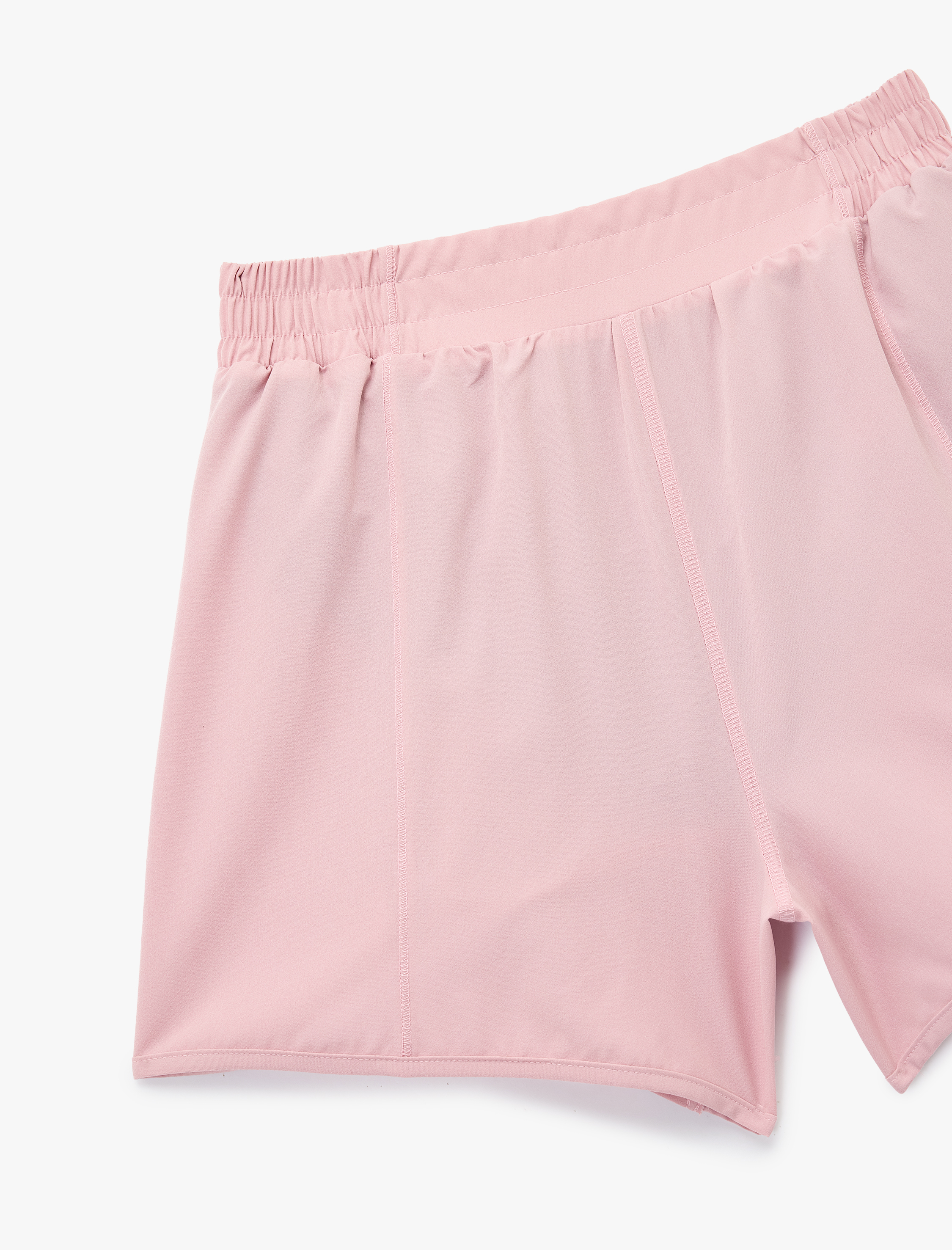   Yüksek Bel Cep Detaylı Rahat Kalıp Spor Şort