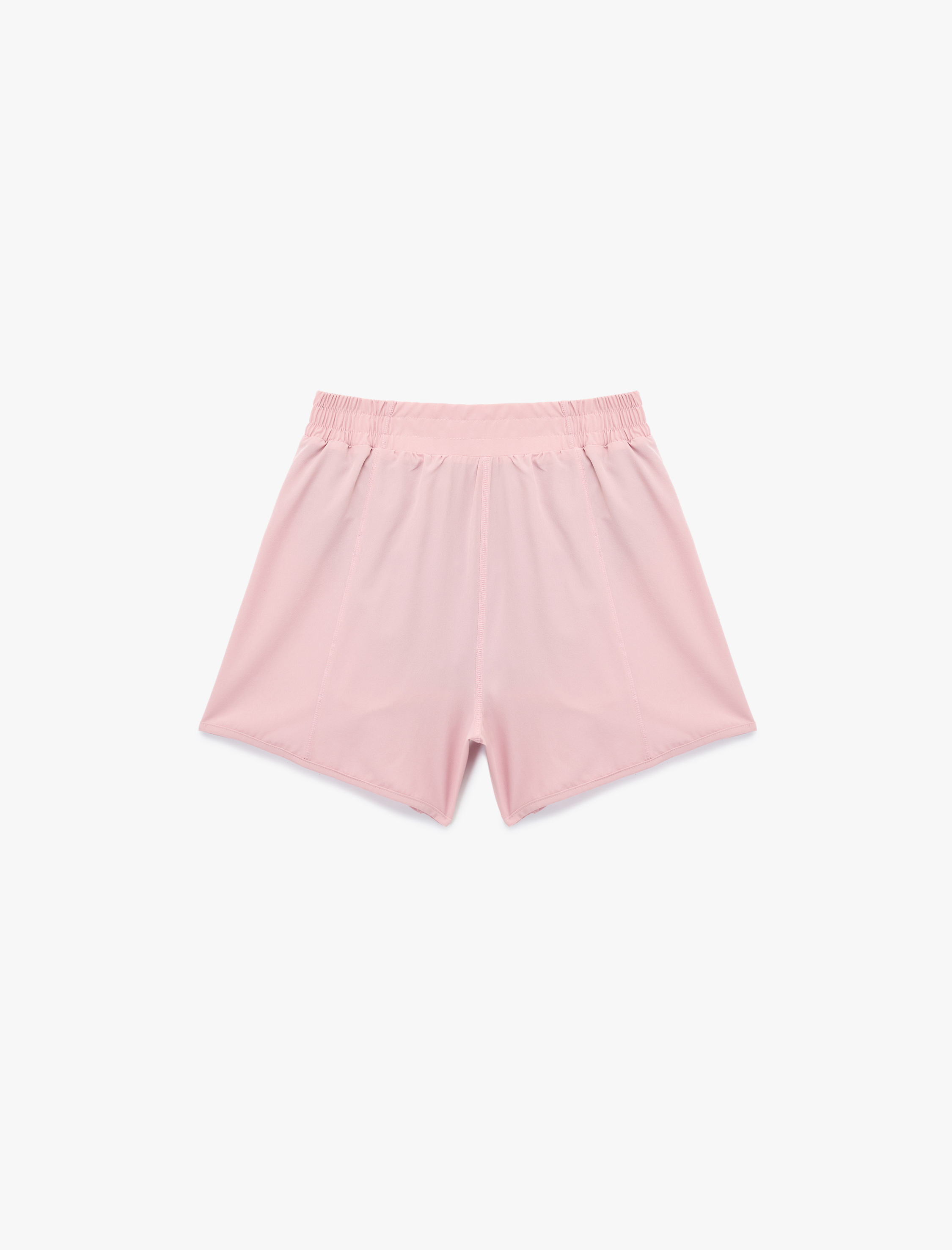   Yüksek Bel Cep Detaylı Rahat Kalıp Spor Şort