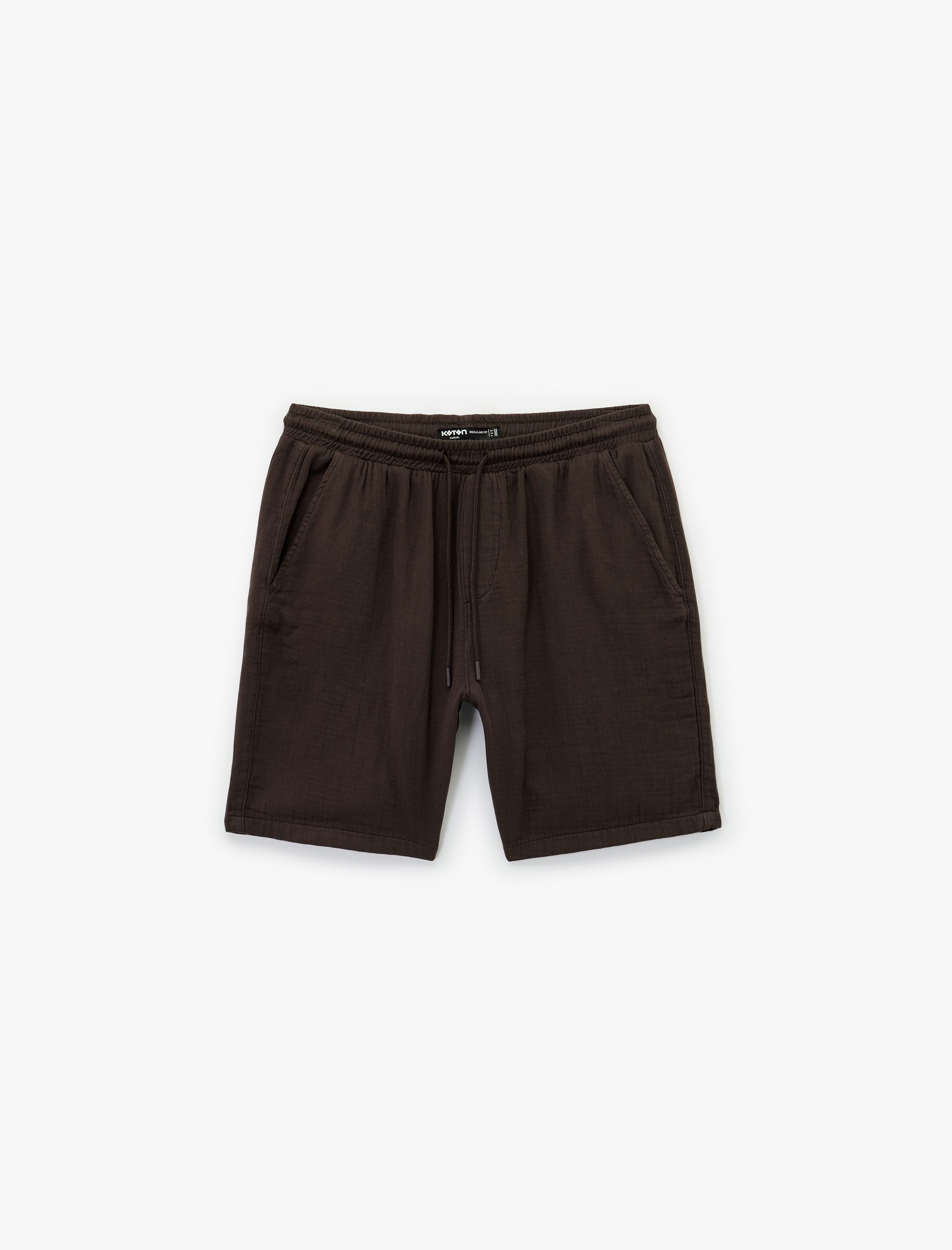   Pamuklu Regular Fit Cepli Beli Bağcıklı Şort