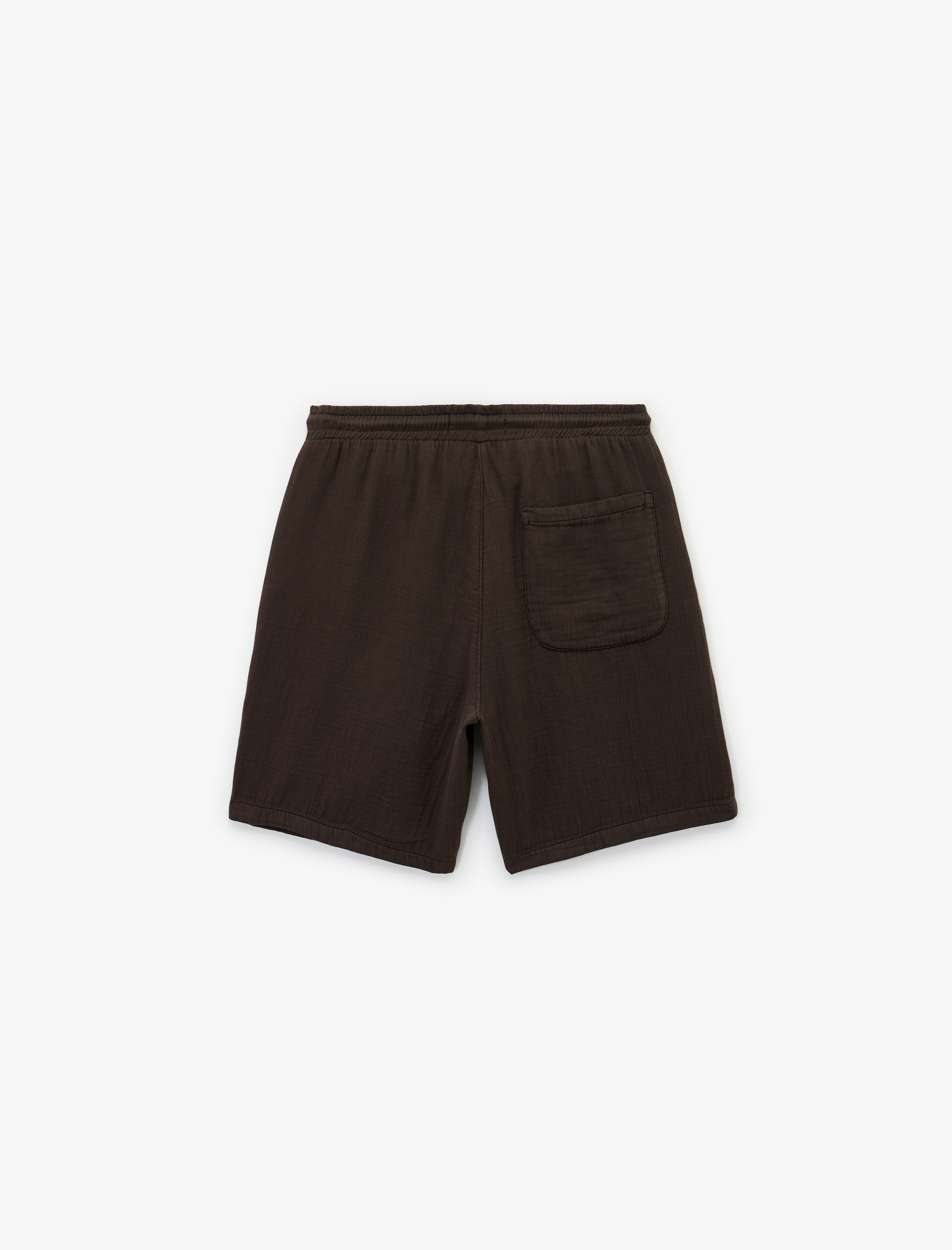   Pamuklu Regular Fit Cepli Beli Bağcıklı Şort