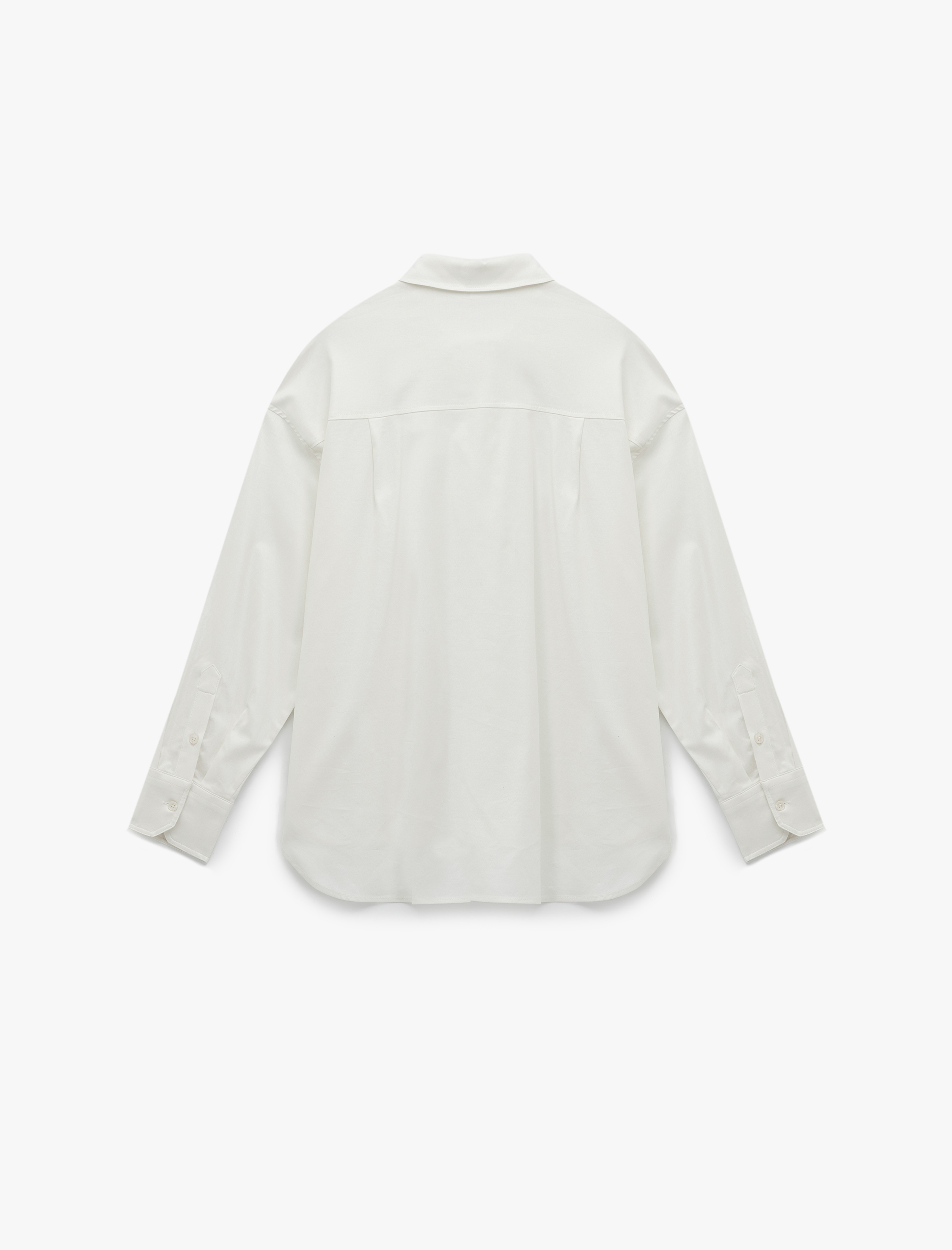   Uzun Kollu Klasik Yaka Düğmeli Basic Gömlek