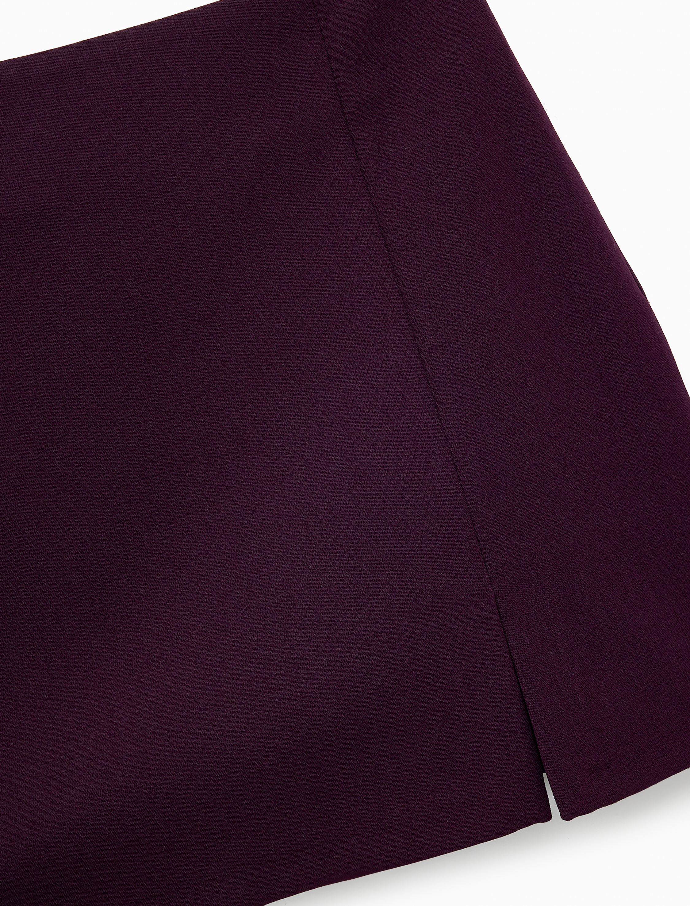   Ön Yırtmaçlı A Kesim Slim Fit Mini Etek