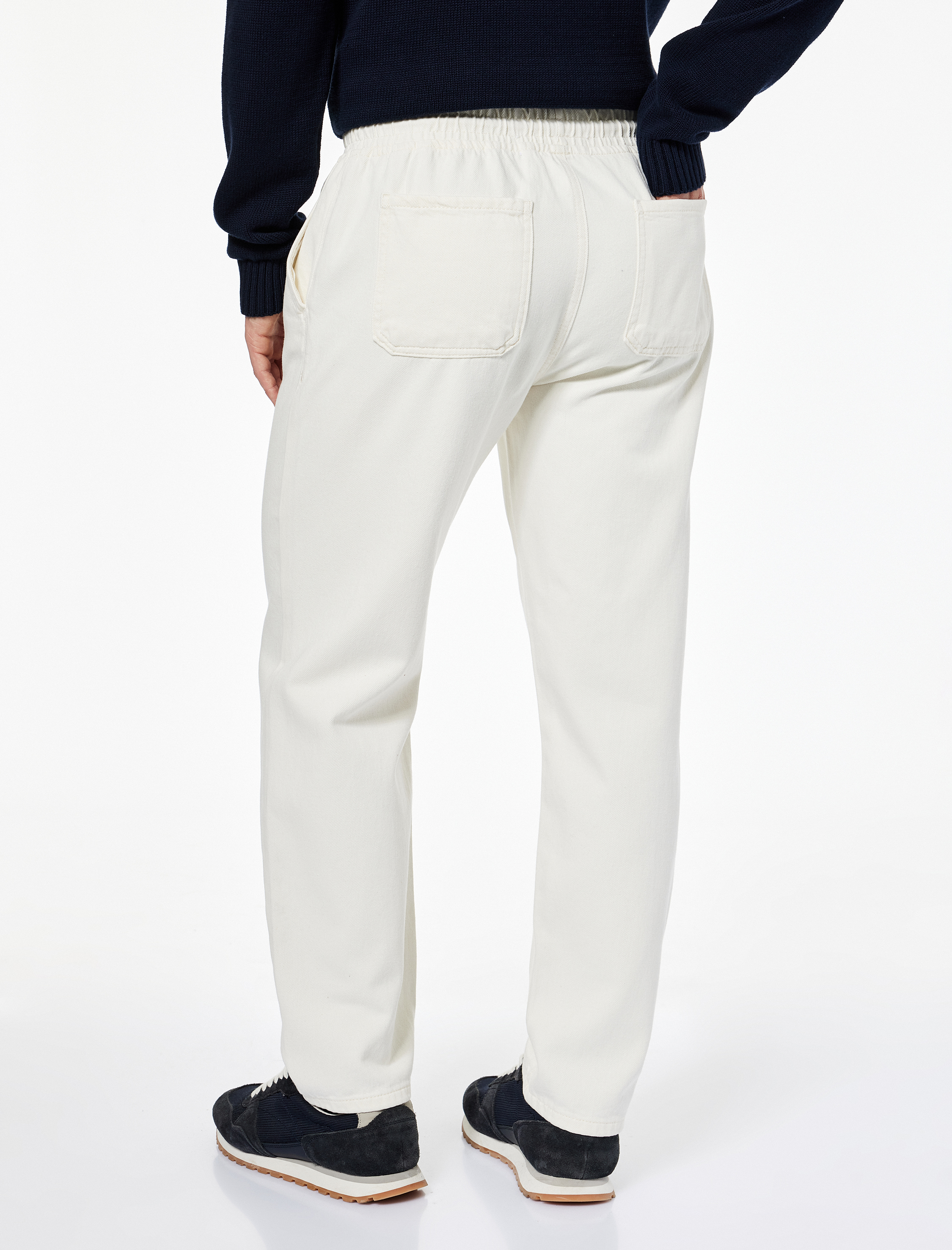   Pamuklu Bol Kalıp Cepli Beli Bağcıklı Baggy Jean Pantolon