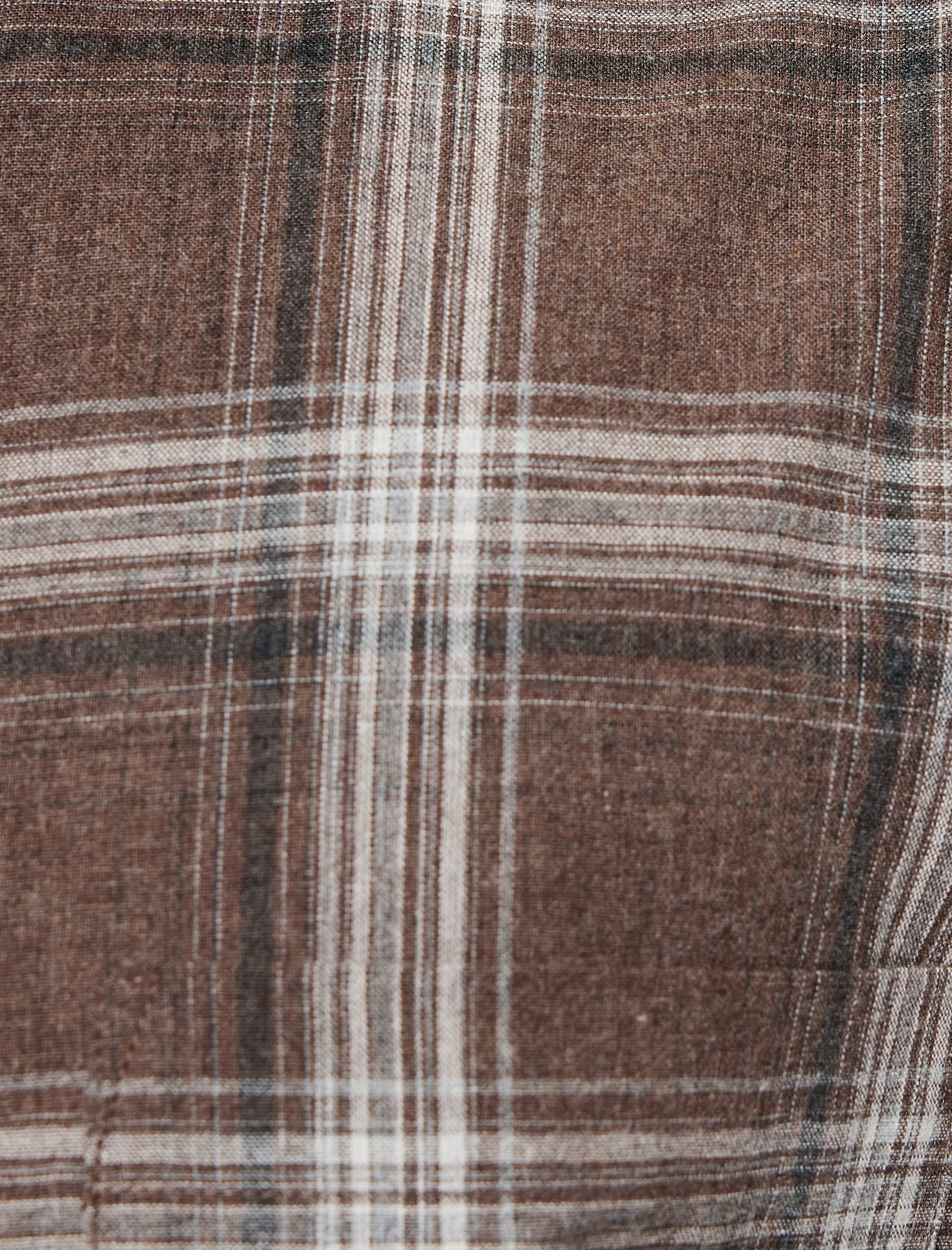   Regular Fit Desenli Düğmeli Klasik Yaka Oduncu Gömleği