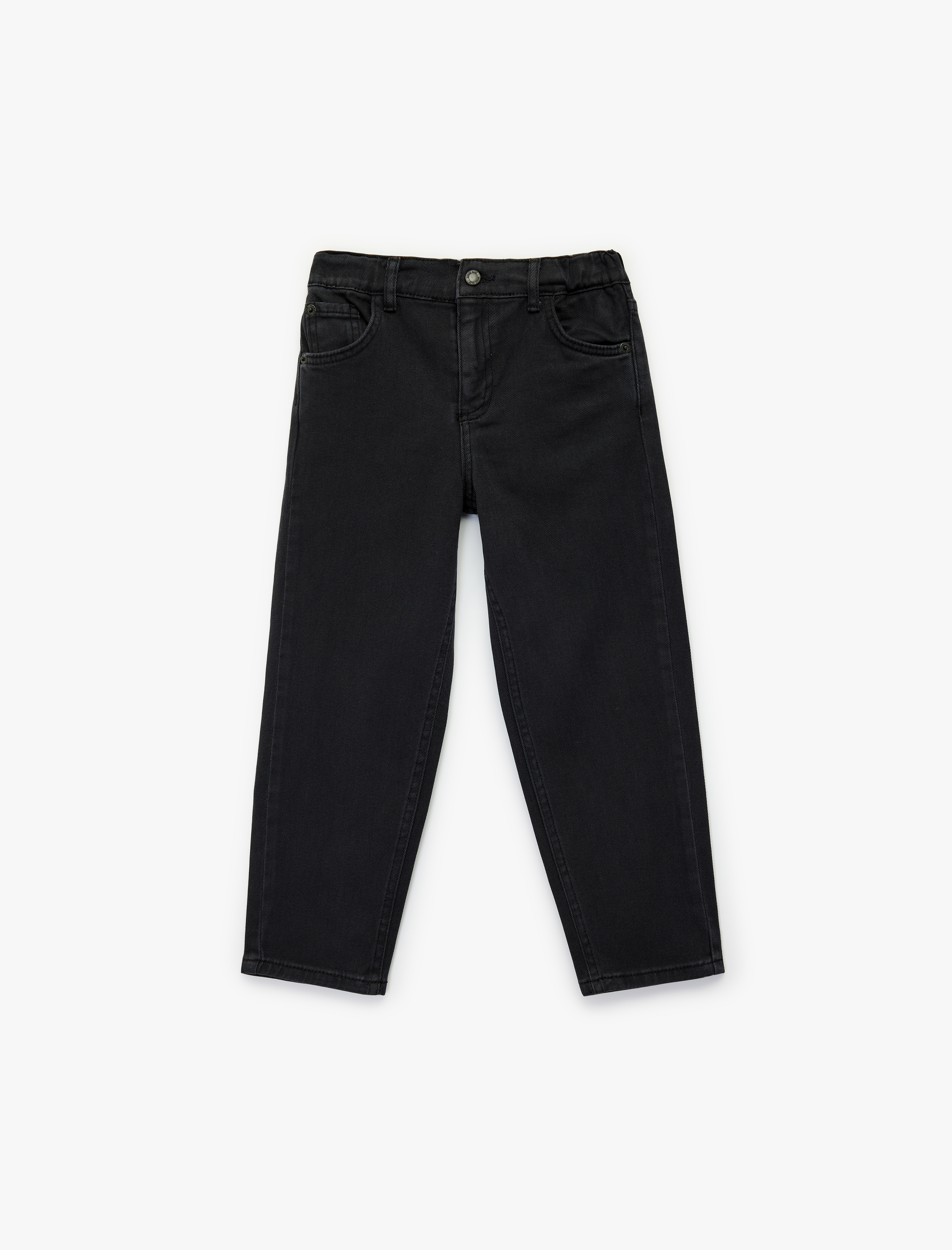  Erkek Bebek Pamuklu Beli Lastikli Rahat Kesim Denim Pantolon