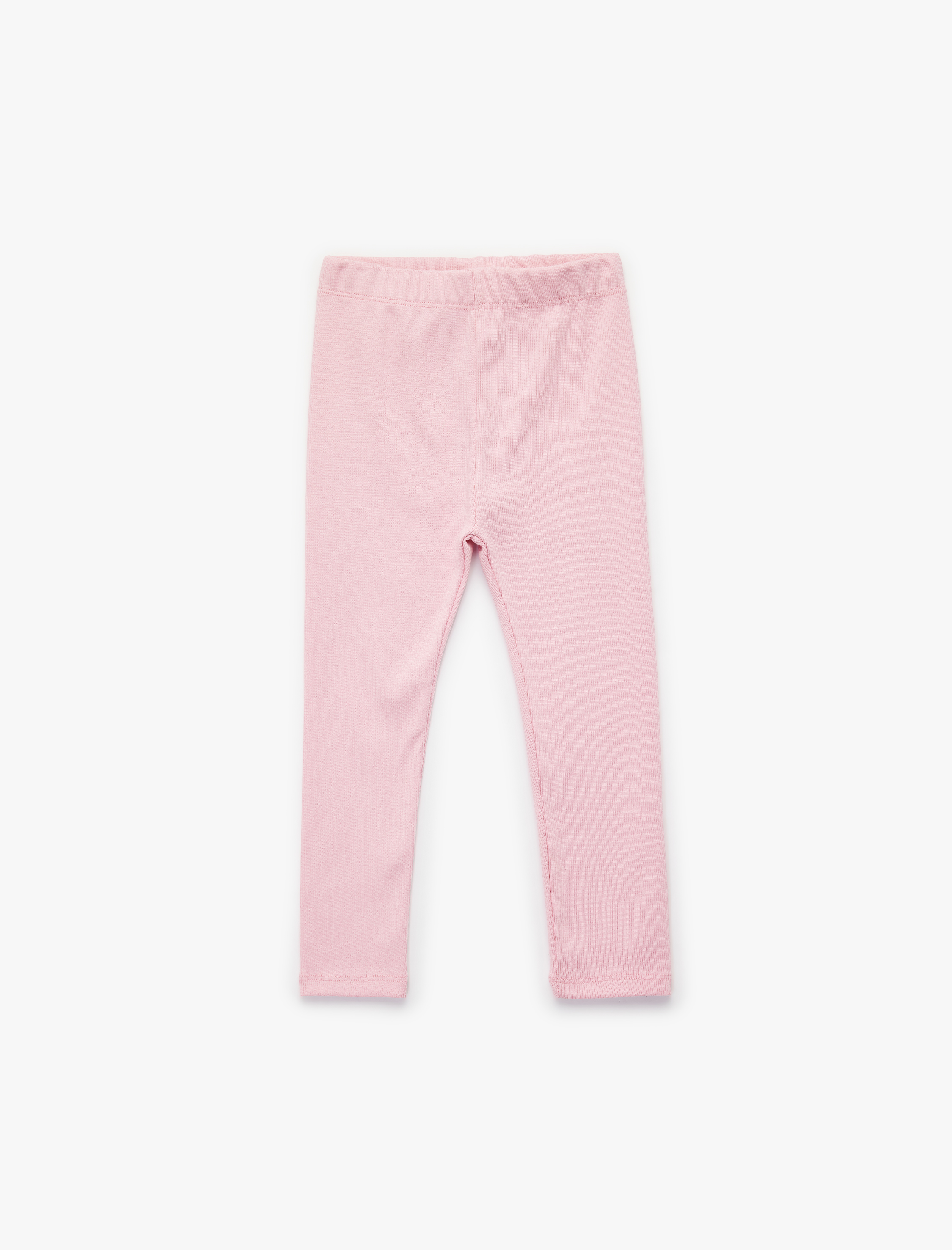  Kız Bebek Pamuklu Kaşkorse Beli Lastikli Basic Uzun Tayt