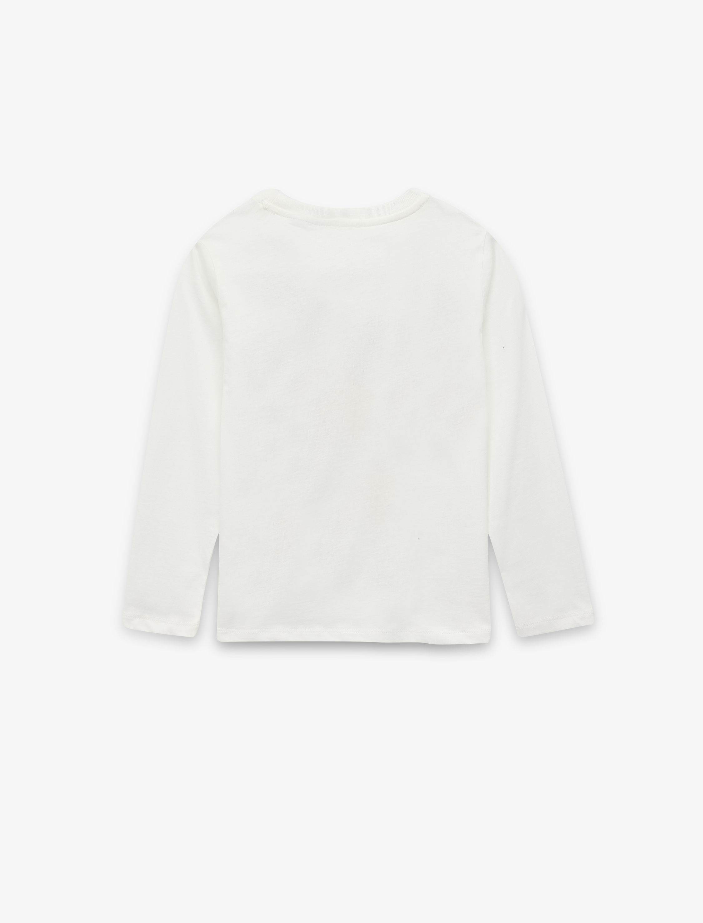  Kız Çocuk Lisanslı Lola Bunny Baskılı Uzun Kollu Bisiklet Yaka Pamuklu Tişört