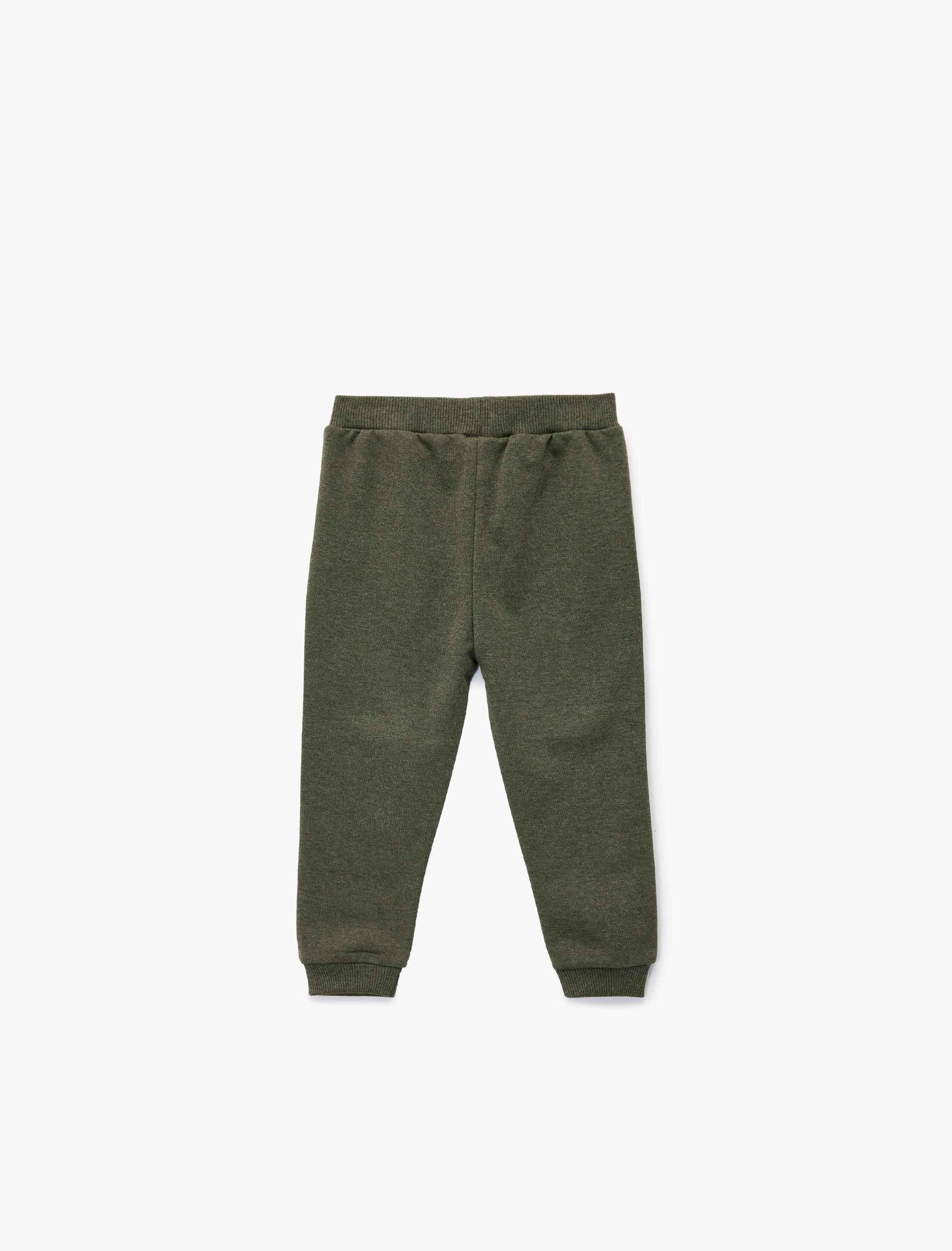  Erkek Bebek Beli Lastikli Şardonlu Basic Jogger Eşofman Altı