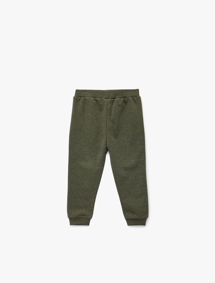 Erkek Bebek Beli Lastikli Şardonlu Basic Jogger Eşofman Altı