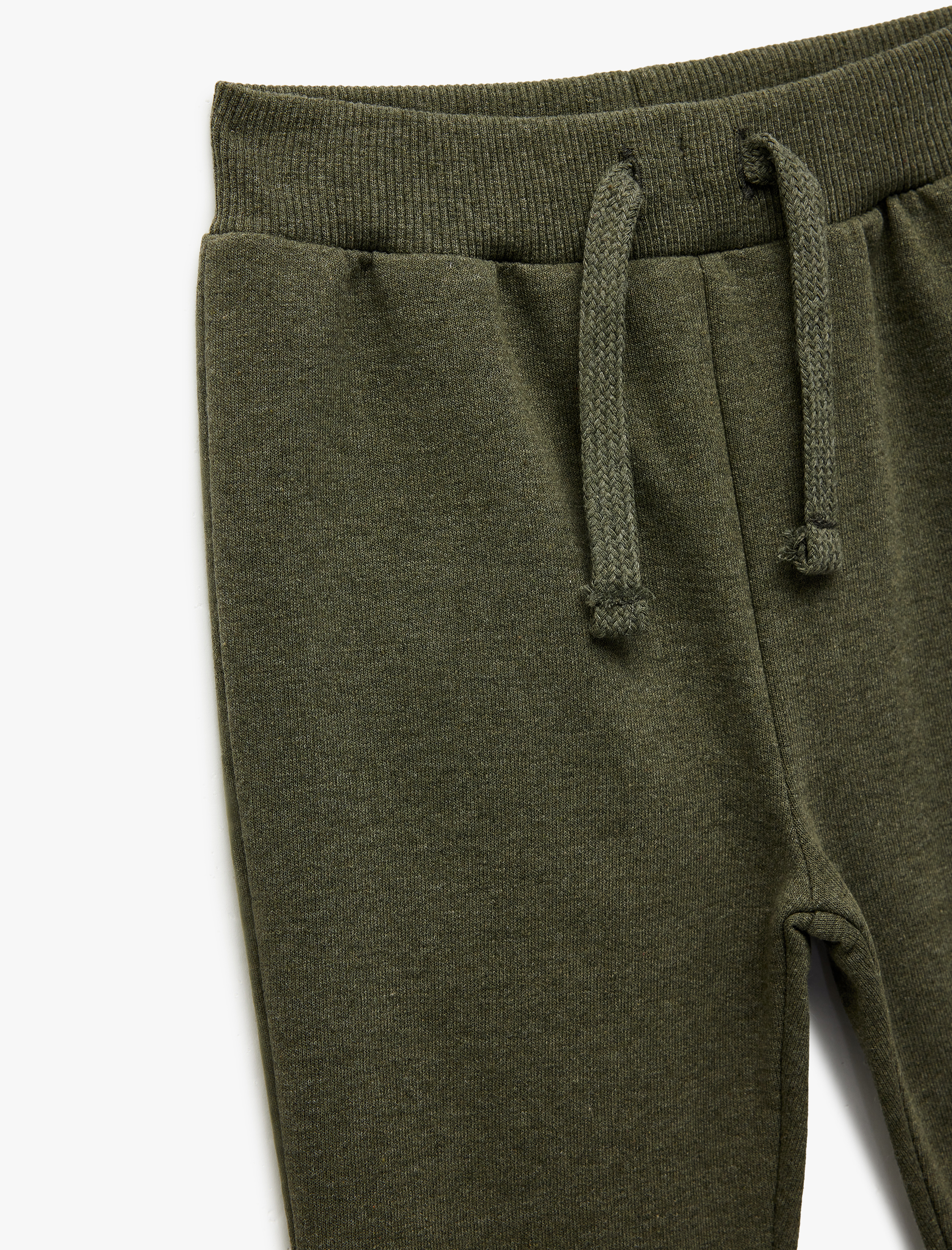  Erkek Bebek Beli Lastikli Şardonlu Basic Jogger Eşofman Altı