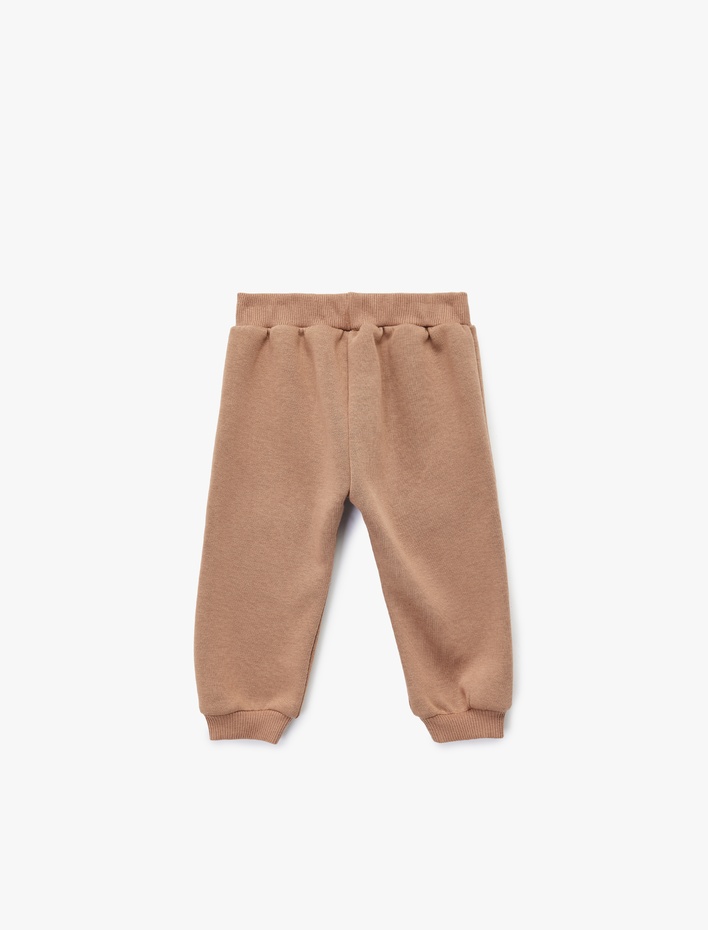 Erkek Bebek Pamuklu Bağcıklı Kargo Cep Detaylı Jogger Eşofman Altı