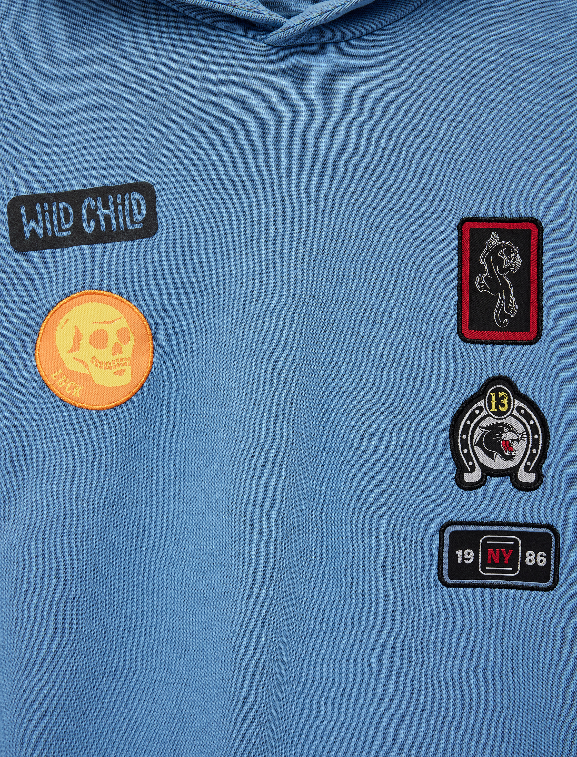  Erkek Çocuk Aplike Detaylı Uzun Kollu Kapşonlu Sweatshirt