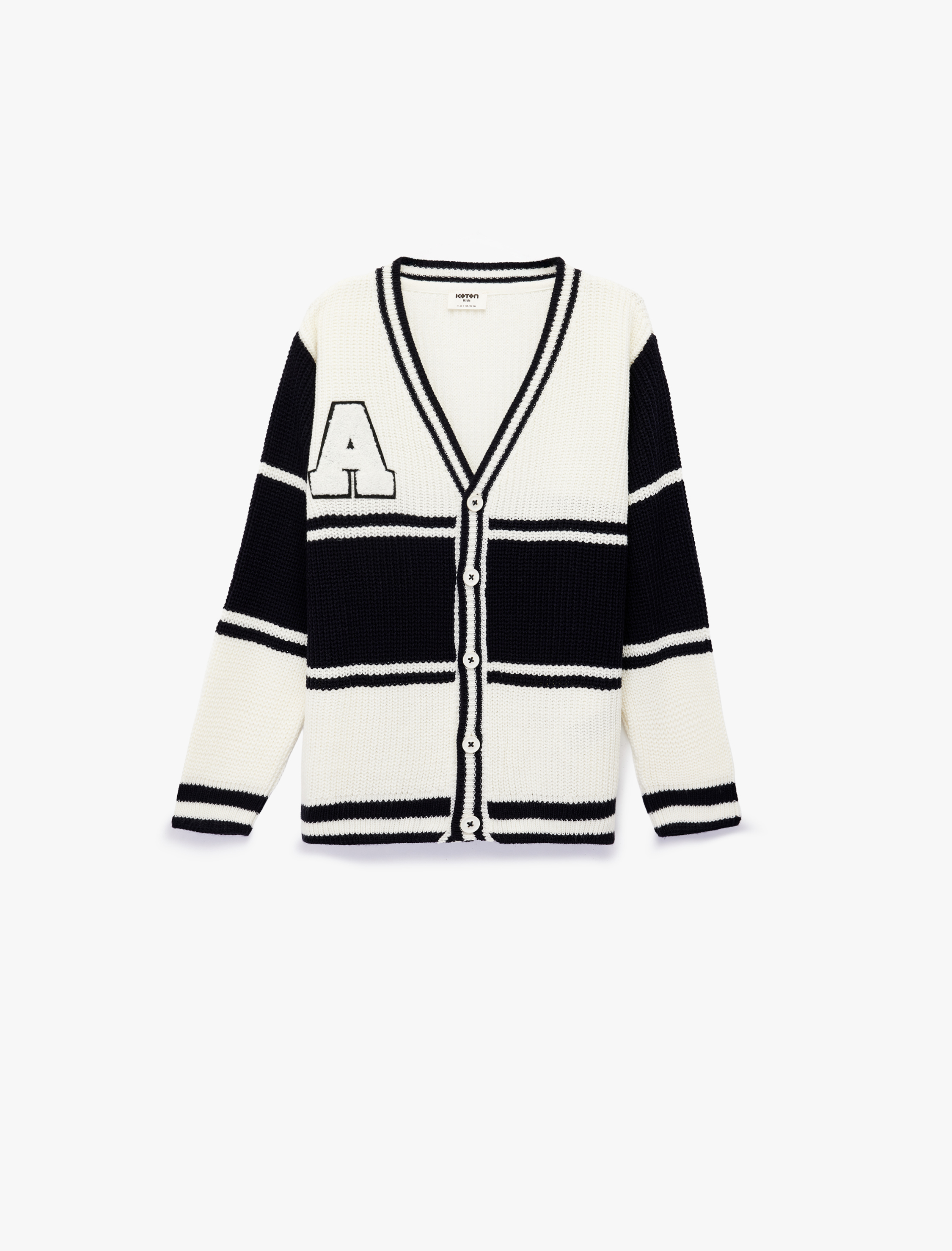  Erkek Çocuk Uzun Kollu Düğmeli V Yaka Triko Hırka