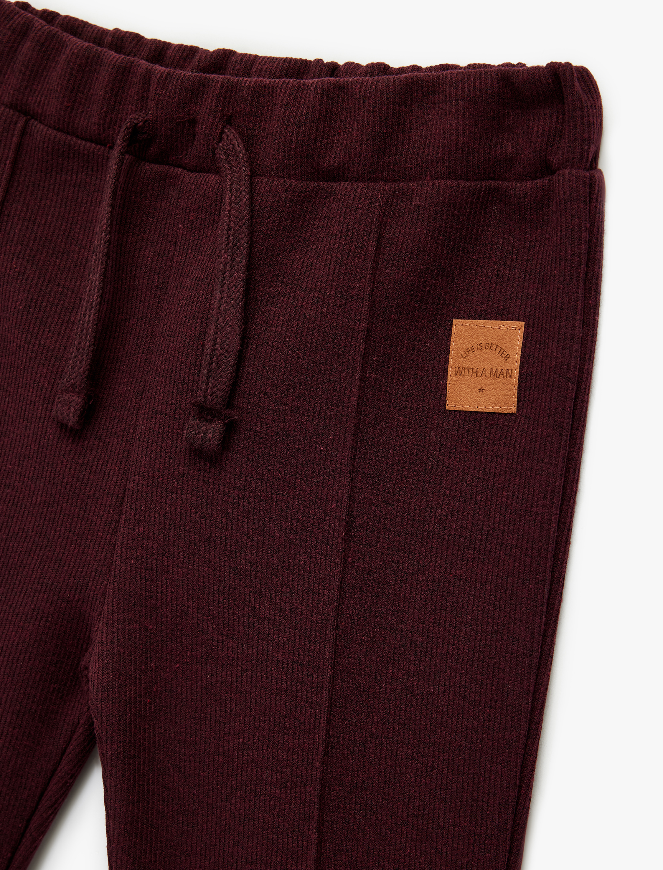  Erkek Bebek Beli lastikli Cepli Basic Jogger Eşofman Altı