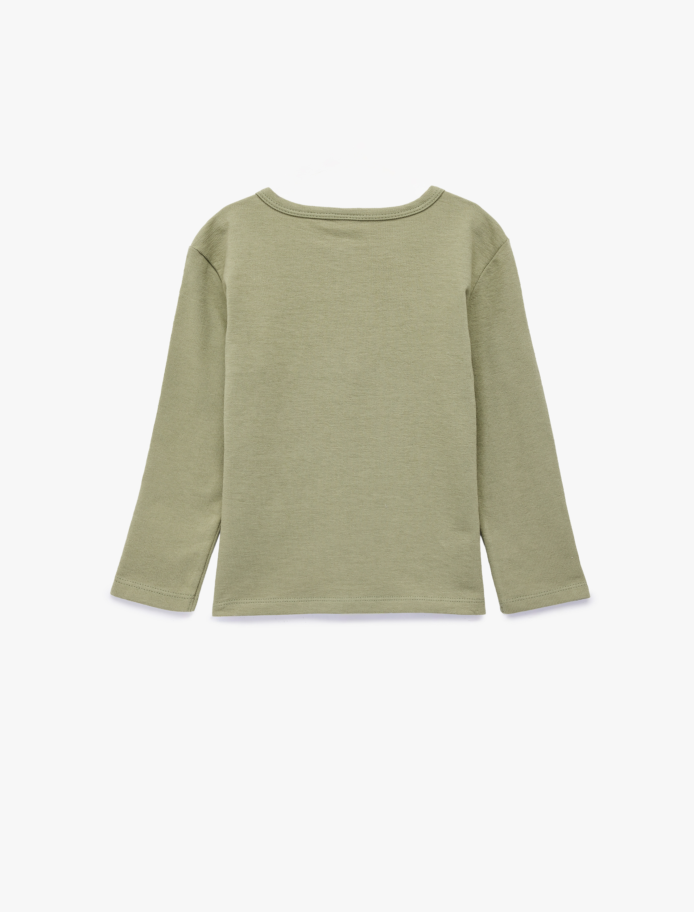  Erkek Bebek Pamuklu Uzun Kollu Düğmeli Tişört