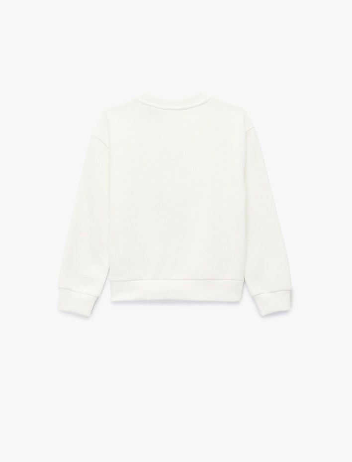 Kız Çocuk Lisanslı Tweety Baskılı Uzun Kollu Bisiklet Yaka Sweatshirt