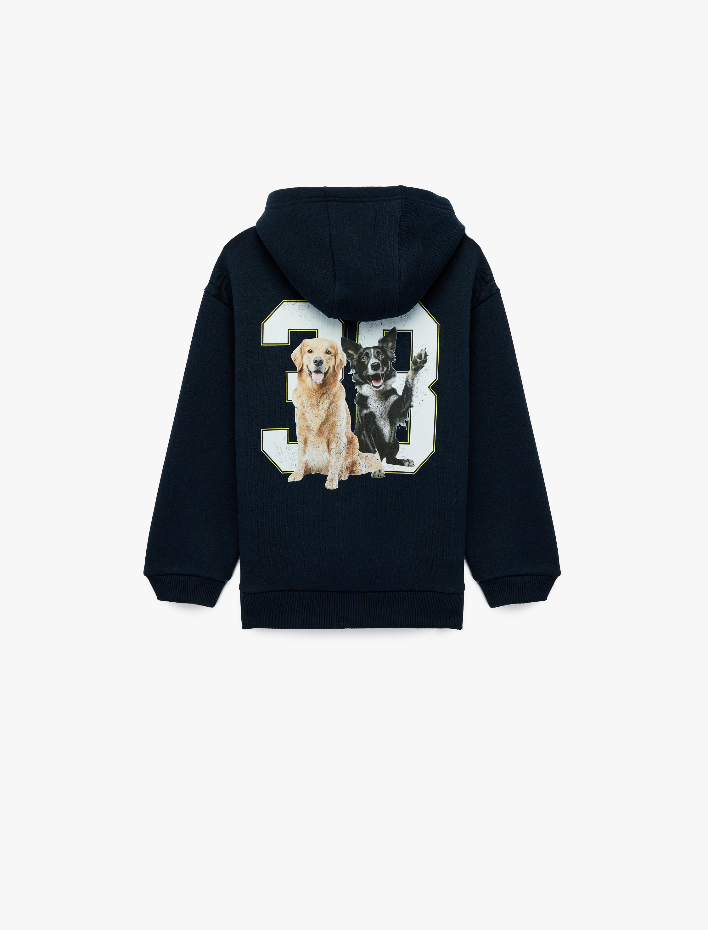  Erkek Çocuk Uzun Kollu Kapşonlu Baskılı Sweatshirt