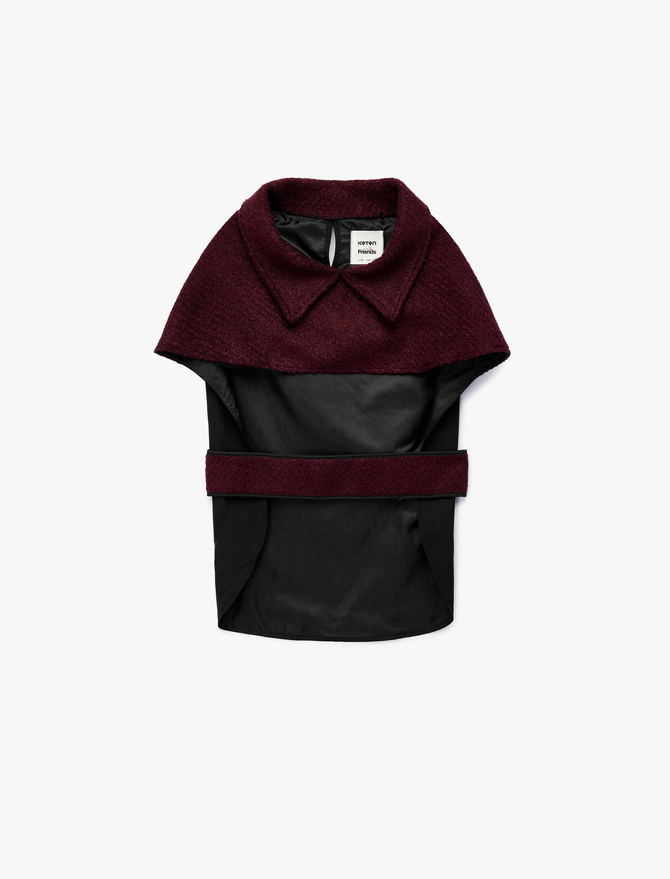   Koton X Sibil Çetinkaya - Kolsuz Gömlek Yaka Köpek Ceketi