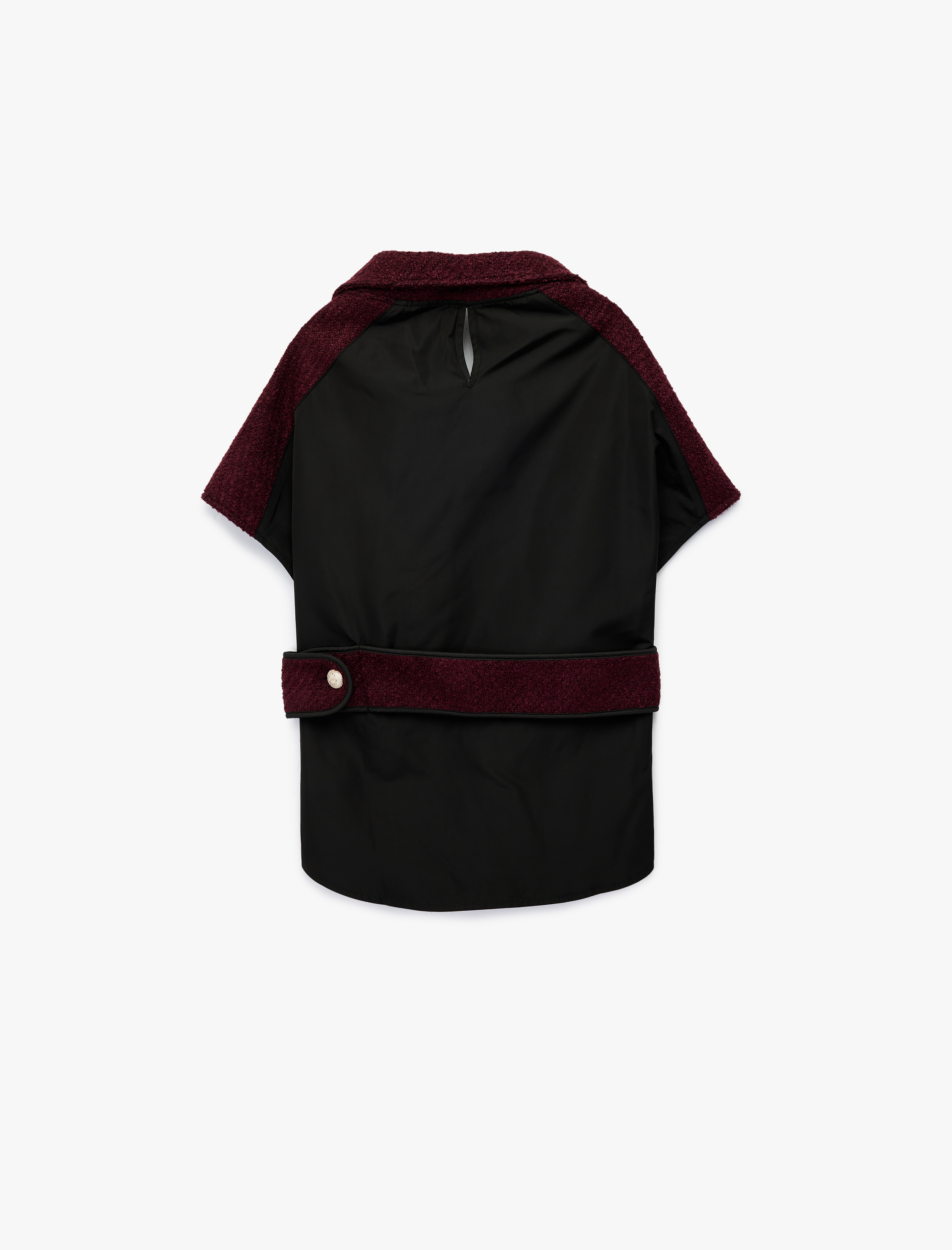   Koton X Sibil Çetinkaya - Kolsuz Gömlek Yaka Köpek Ceketi