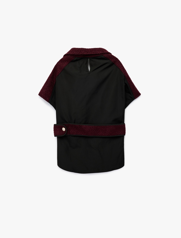  Kolsuz Gömlek Yaka Köpek Ceketi