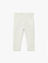 Pamuklu Beli lastikli Basic Tayt