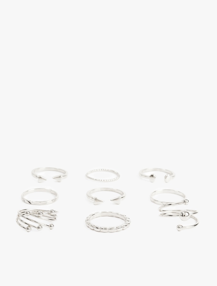 Kadın 9'lu Yüzük Seti