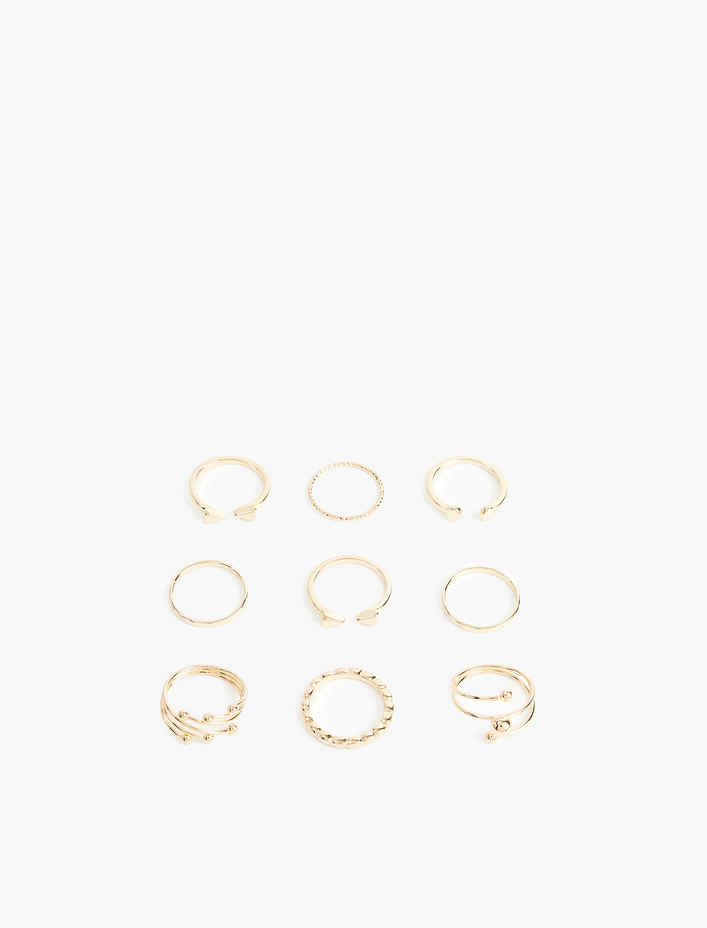  Kadın 9'lu Yüzük Seti