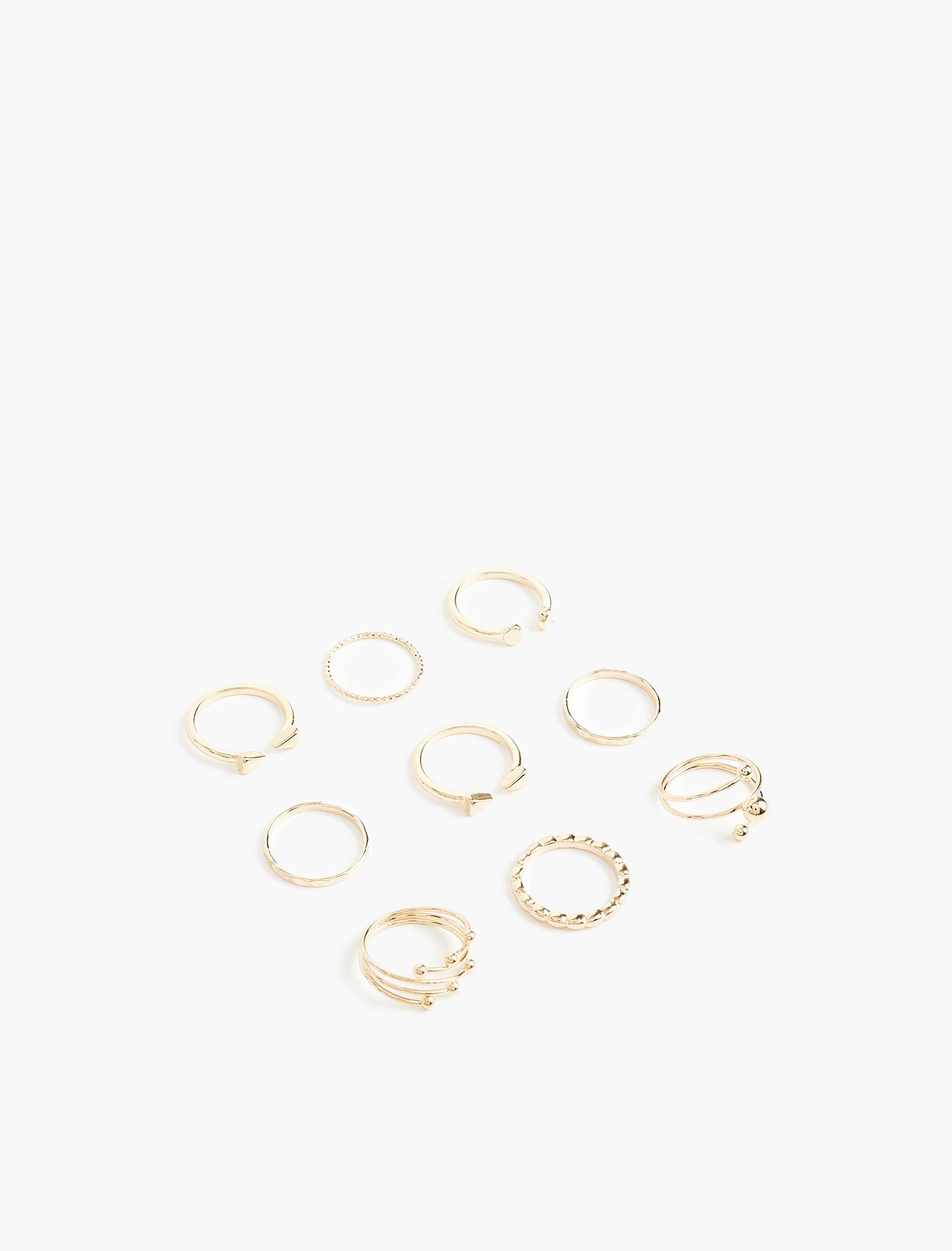  Kadın 9'lu Yüzük Seti