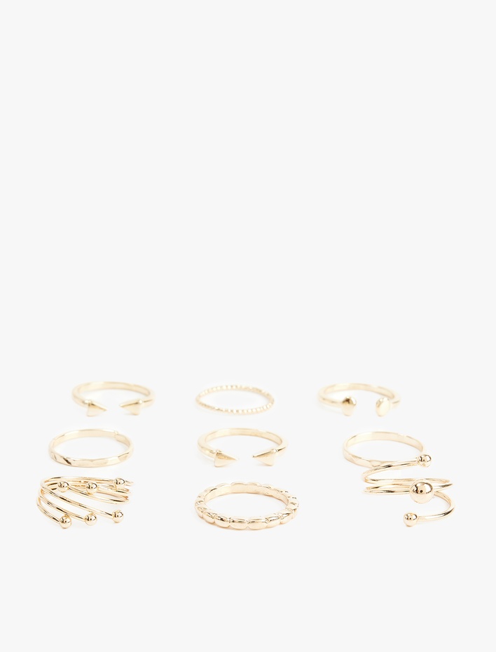 Kadın 9'lu Yüzük Seti