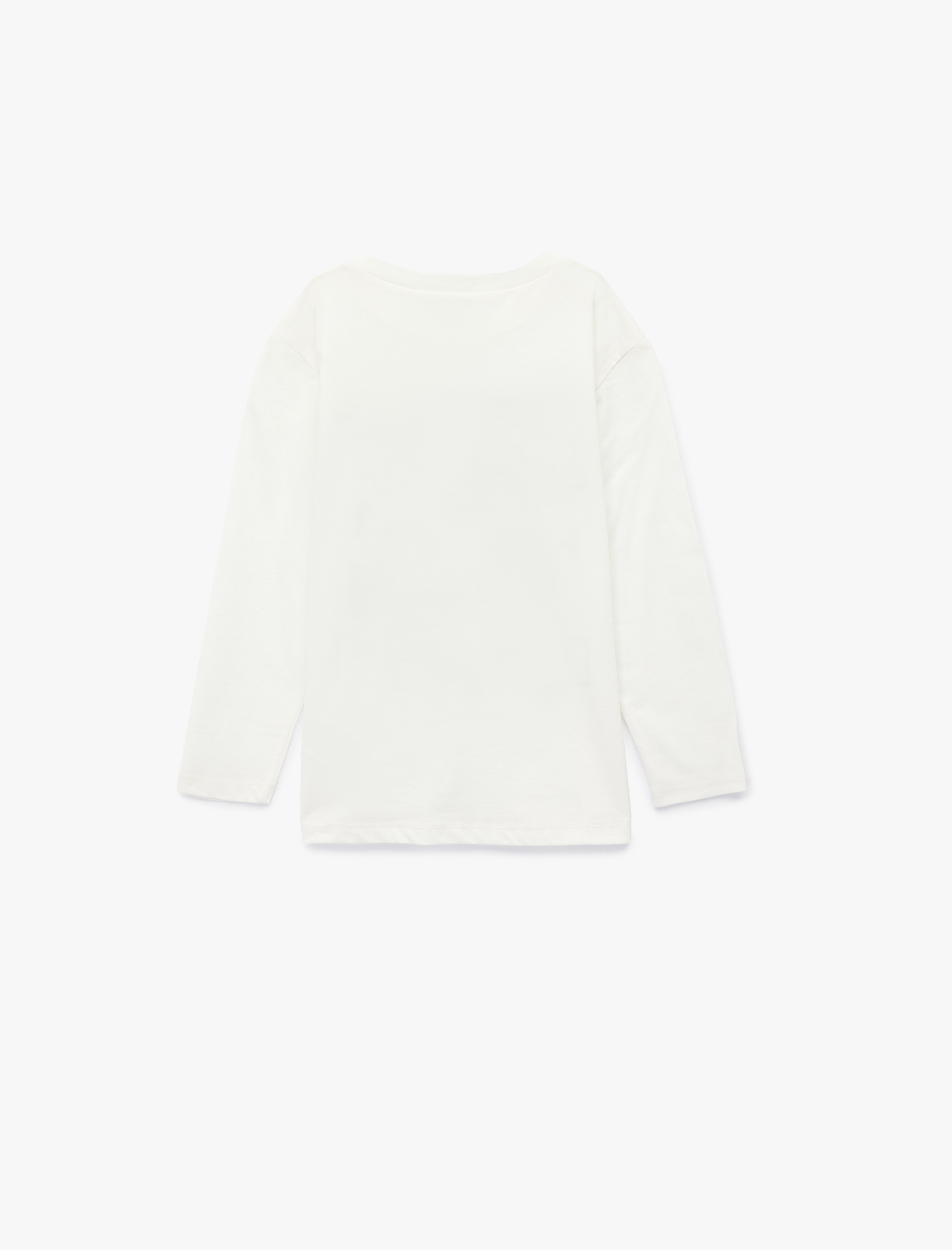  Erkek Çocuk Pamuklu Uzun Kollu Bisiklet Yaka Baskılı Tişört