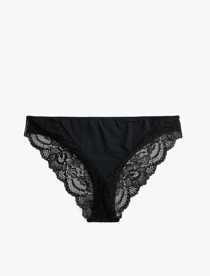  Dantel Detaylı Brazilian Külot