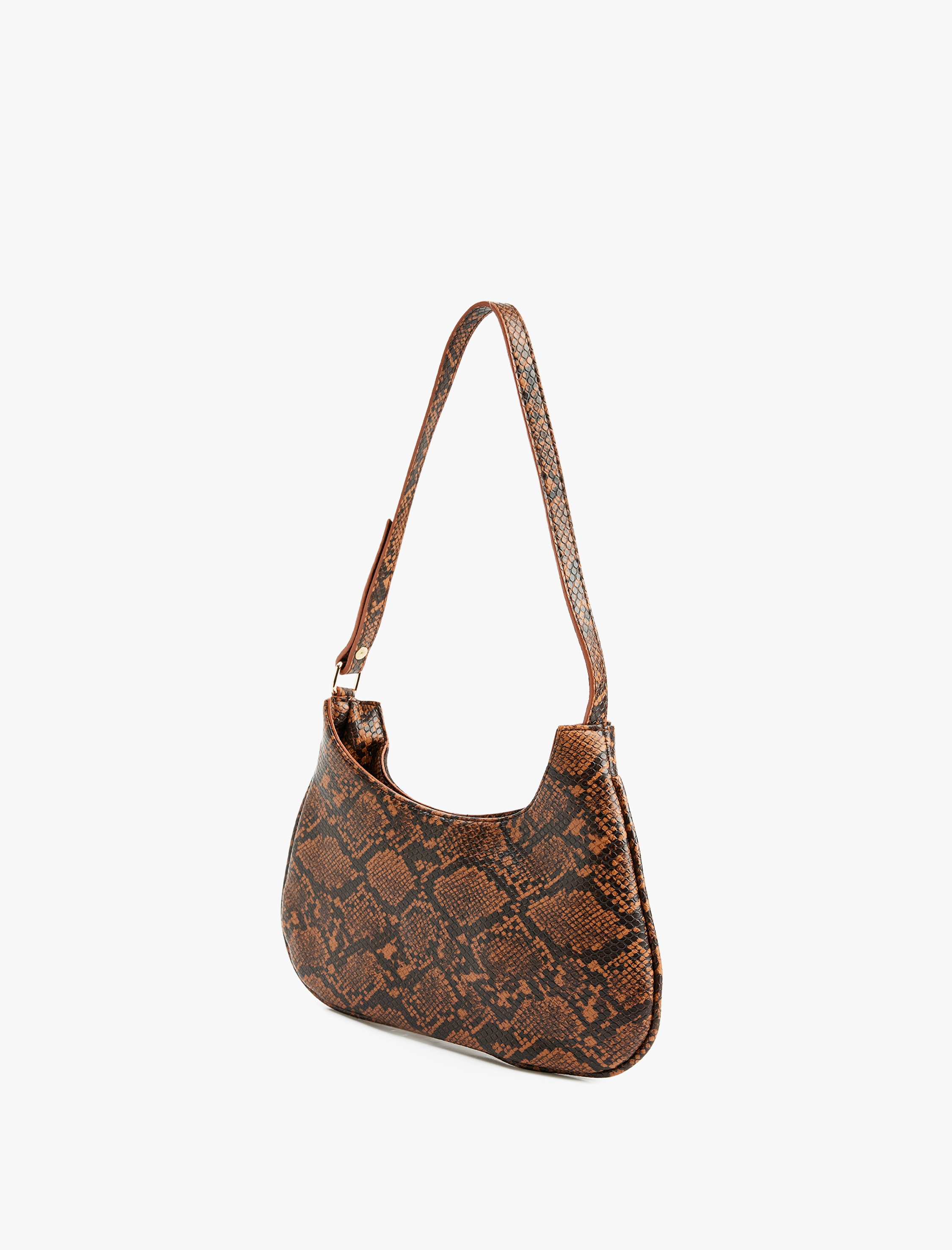  Kadın Askılı Yılan Derisi Görünümlü Omuz Çantası