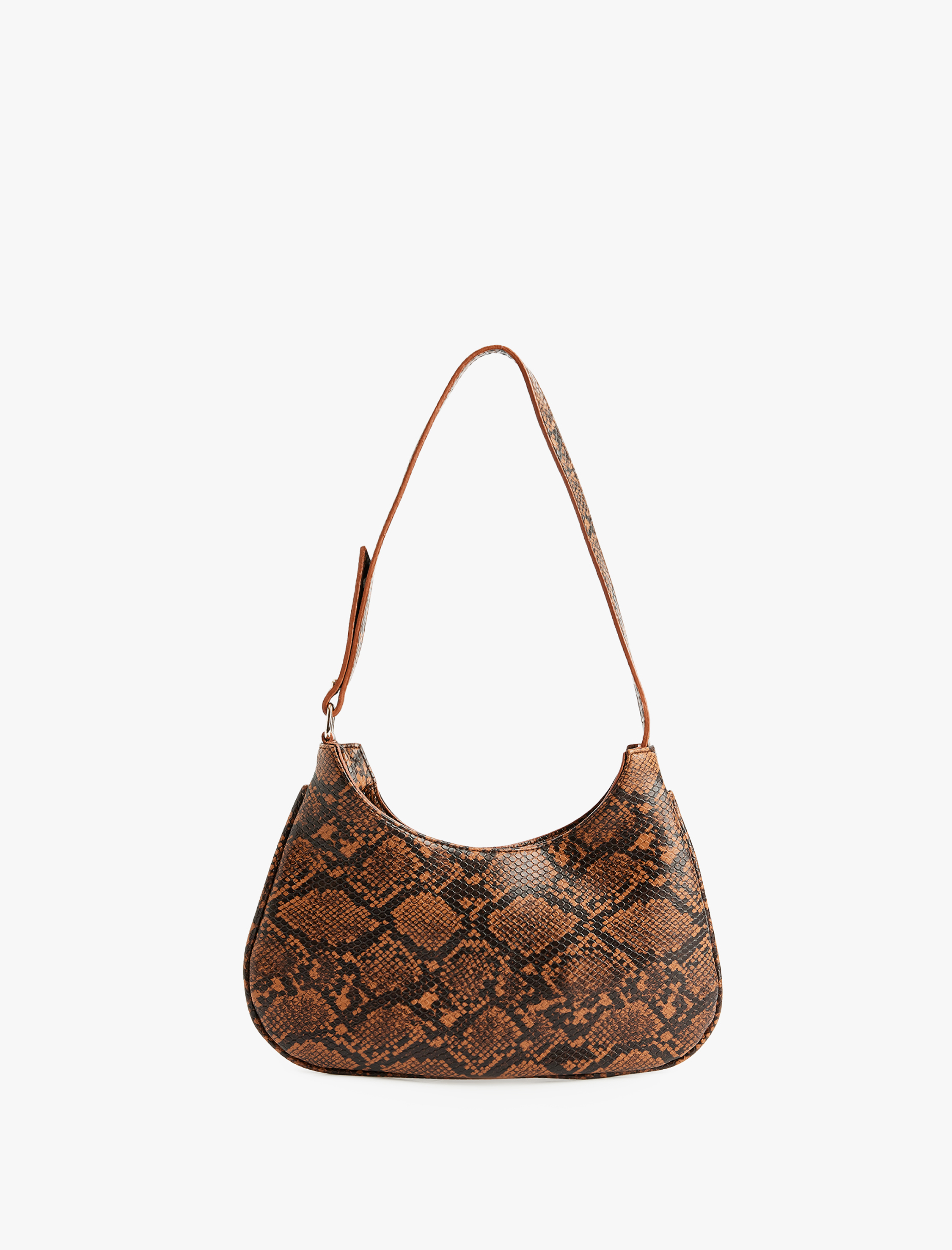  Kadın Askılı Yılan Derisi Görünümlü Omuz Çantası