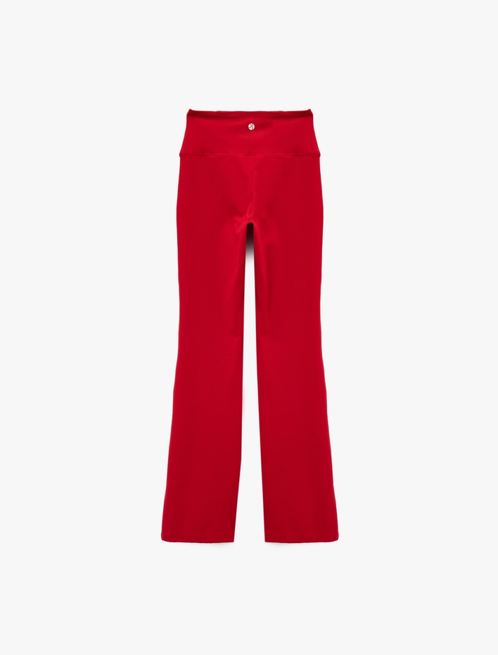  Yüksek Bel İspanyol Paça Spor Tayt