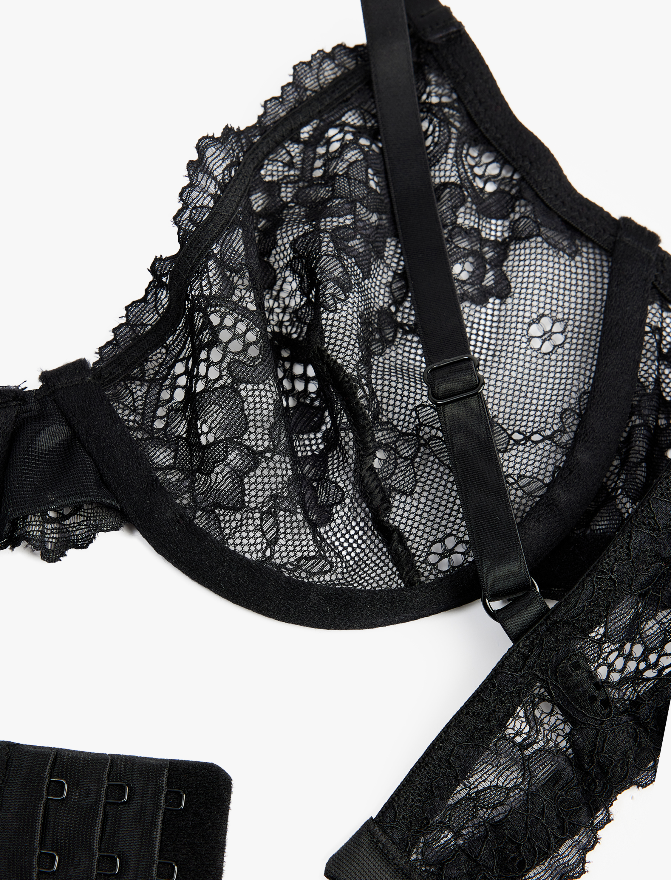   Dolgusuz Balenli Dantelli Sütyen