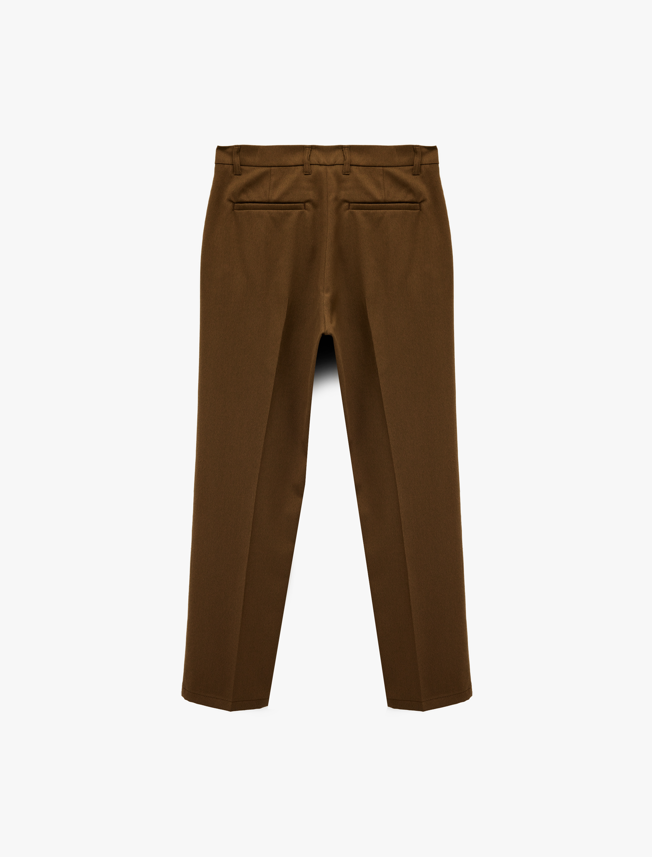   Rahat Kalıp Viskon Karışımlı Cepli Pileli Kumaş Pantolon