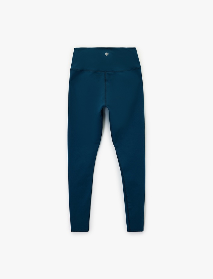  Yüksek Bel Slim Fit Dikiş Detaylı Spor Tayt