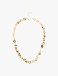 Dokulu Boncuklu Kolye